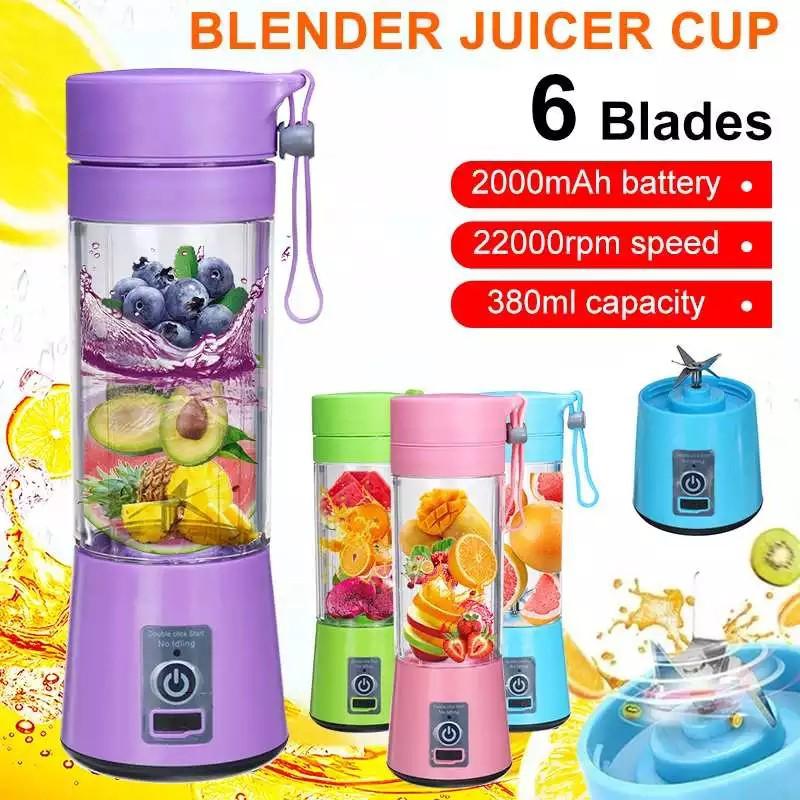 6 Blade Mini Portable USB Juicer