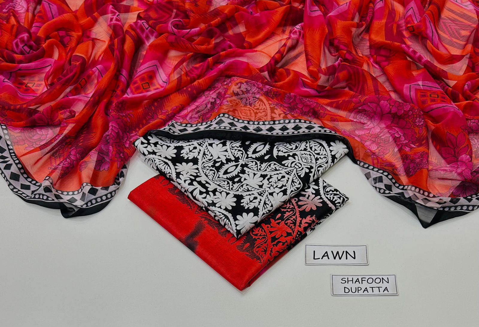 MARIA.B  With Chiffon Duppata 3PC Lawn Collection