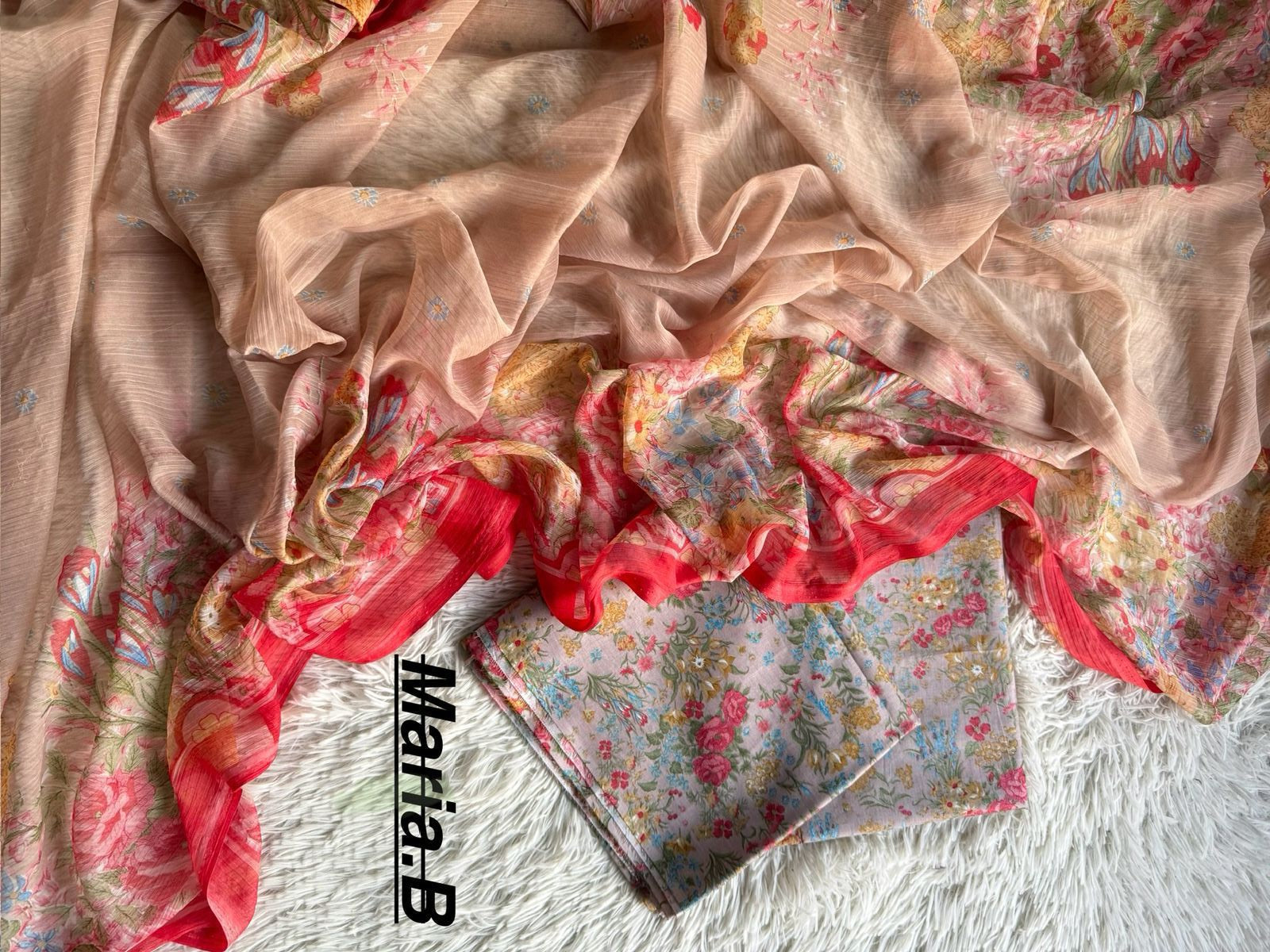 MARIA.B  With Chiffon Duppata 3PC Lawn Collection