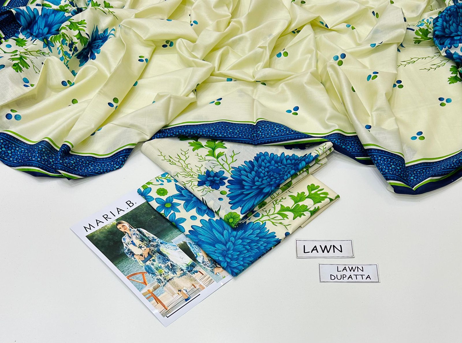 MARIA.B  With Chiffon Duppata 3PC Lawn Collection