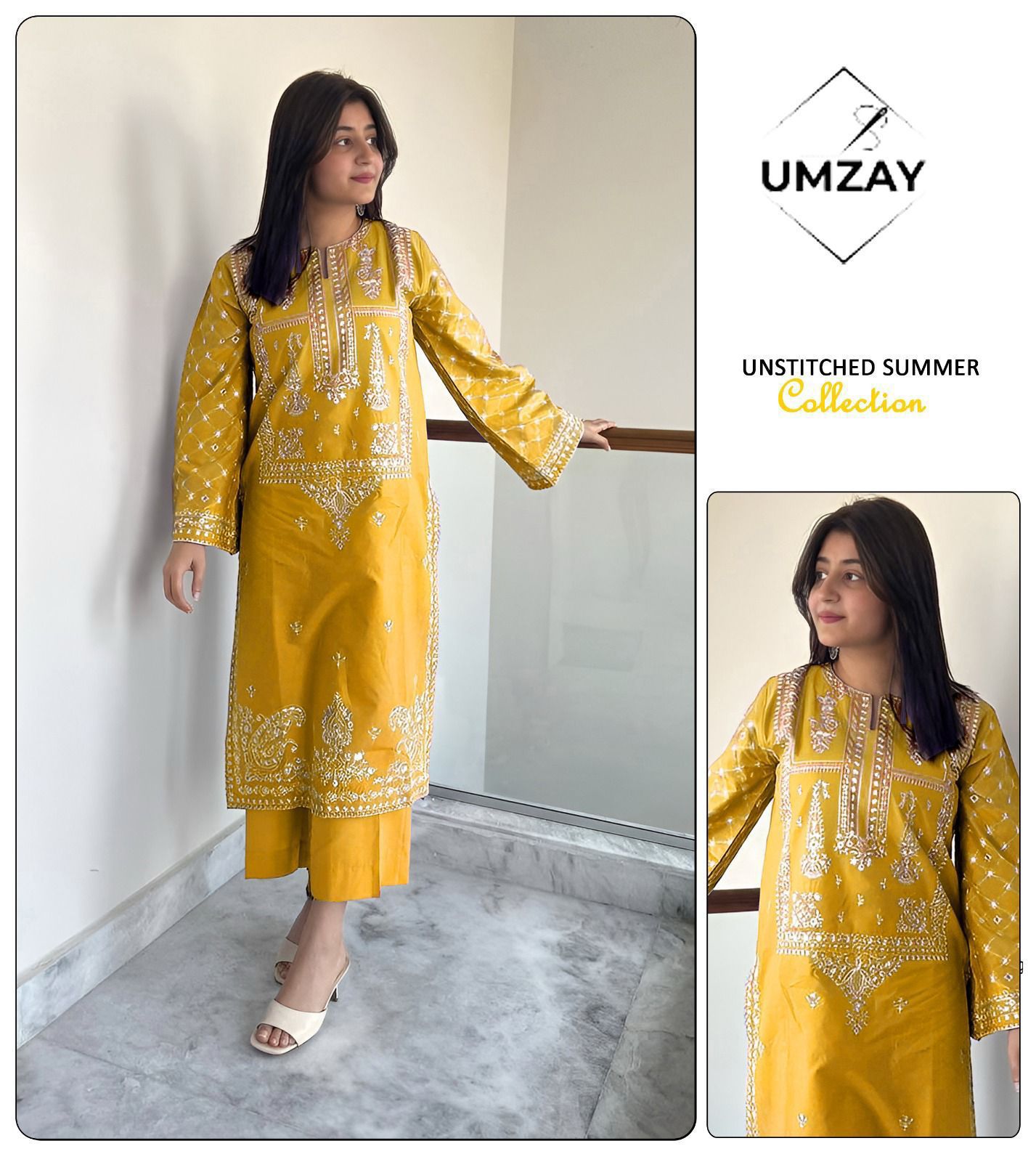 BRAND NAME UMZAY NEW ARRIVAL'S SUMMER LAWN COLLECTION 2025