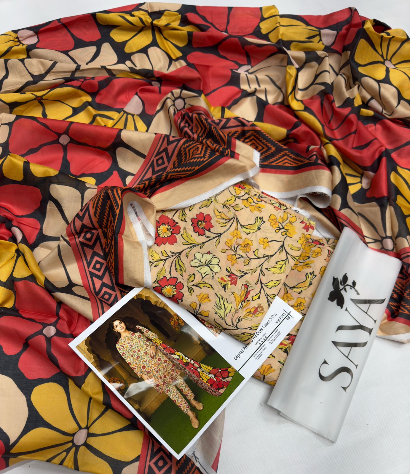 AIRJET LAWN DIGITAL PRINT ALLOVER VOLUME 3Pc