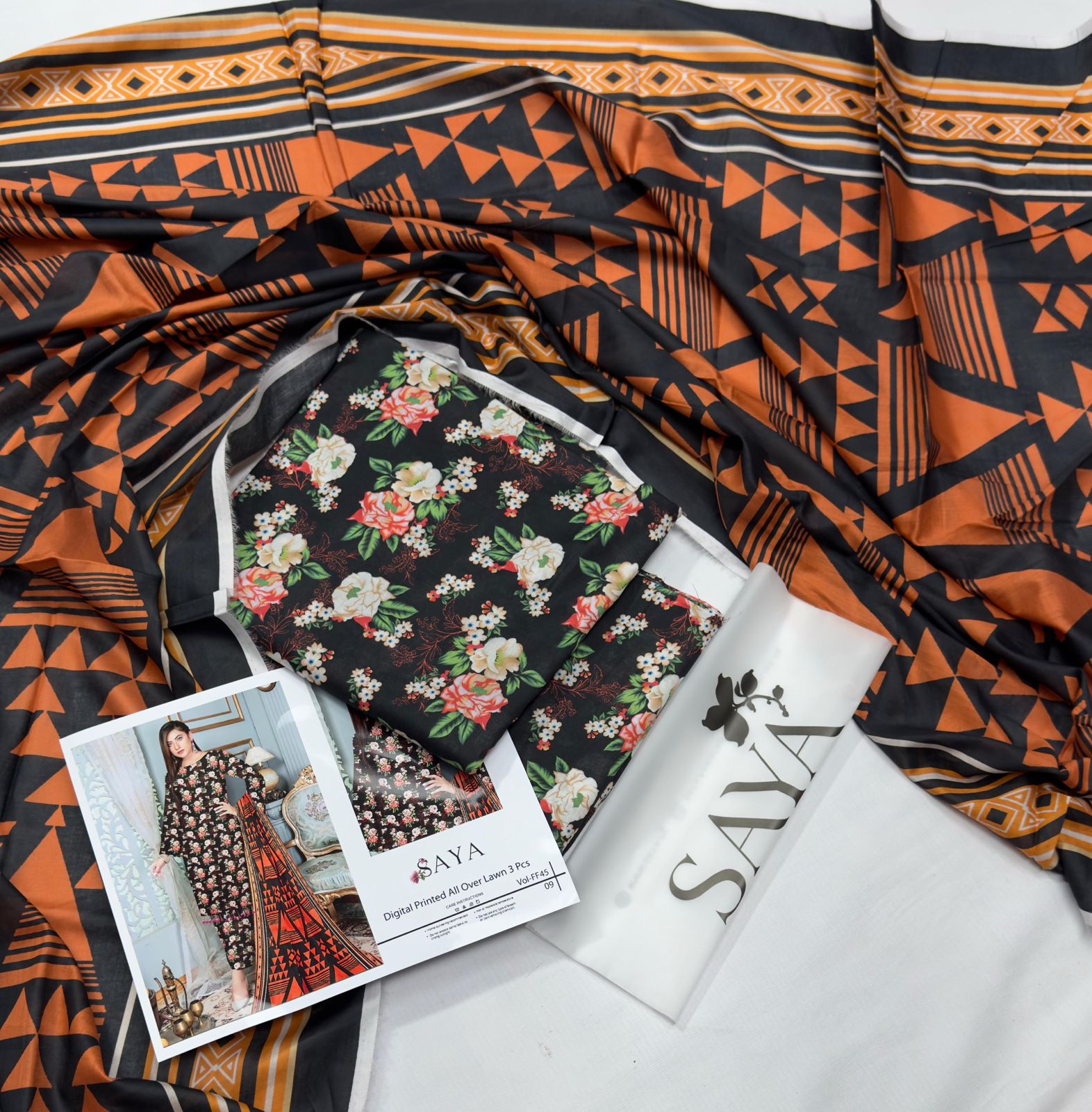 AIRJET LAWN DIGITAL PRINT ALLOVER VOLUME 3Pc