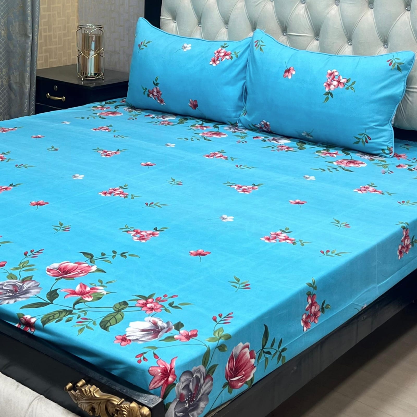 3D-Crystal cotton Bedsheets