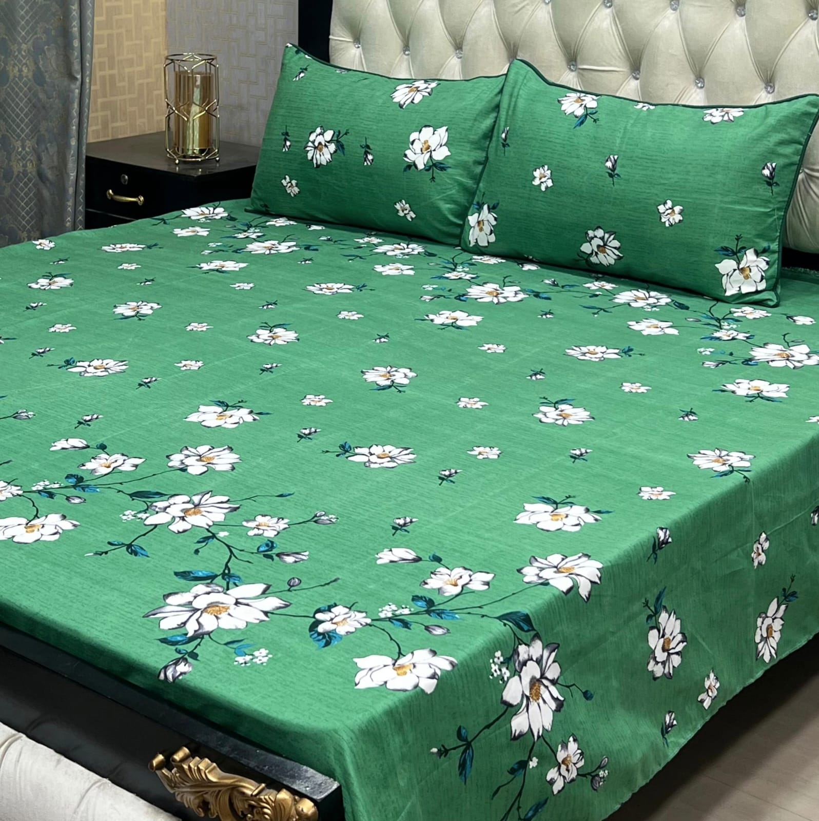 3D-Crystal cotton Bedsheets
