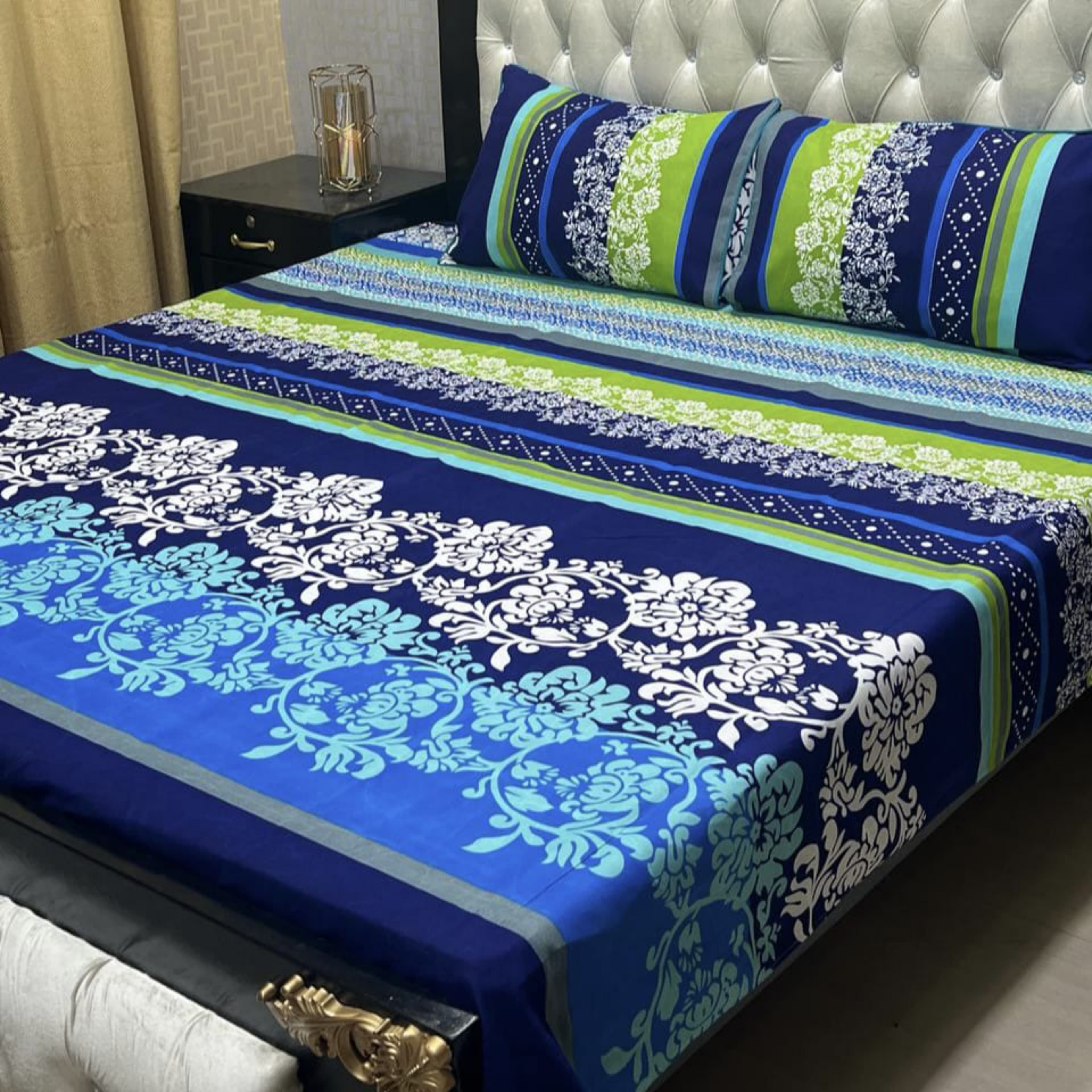 3D-Crystal cotton Bedsheets