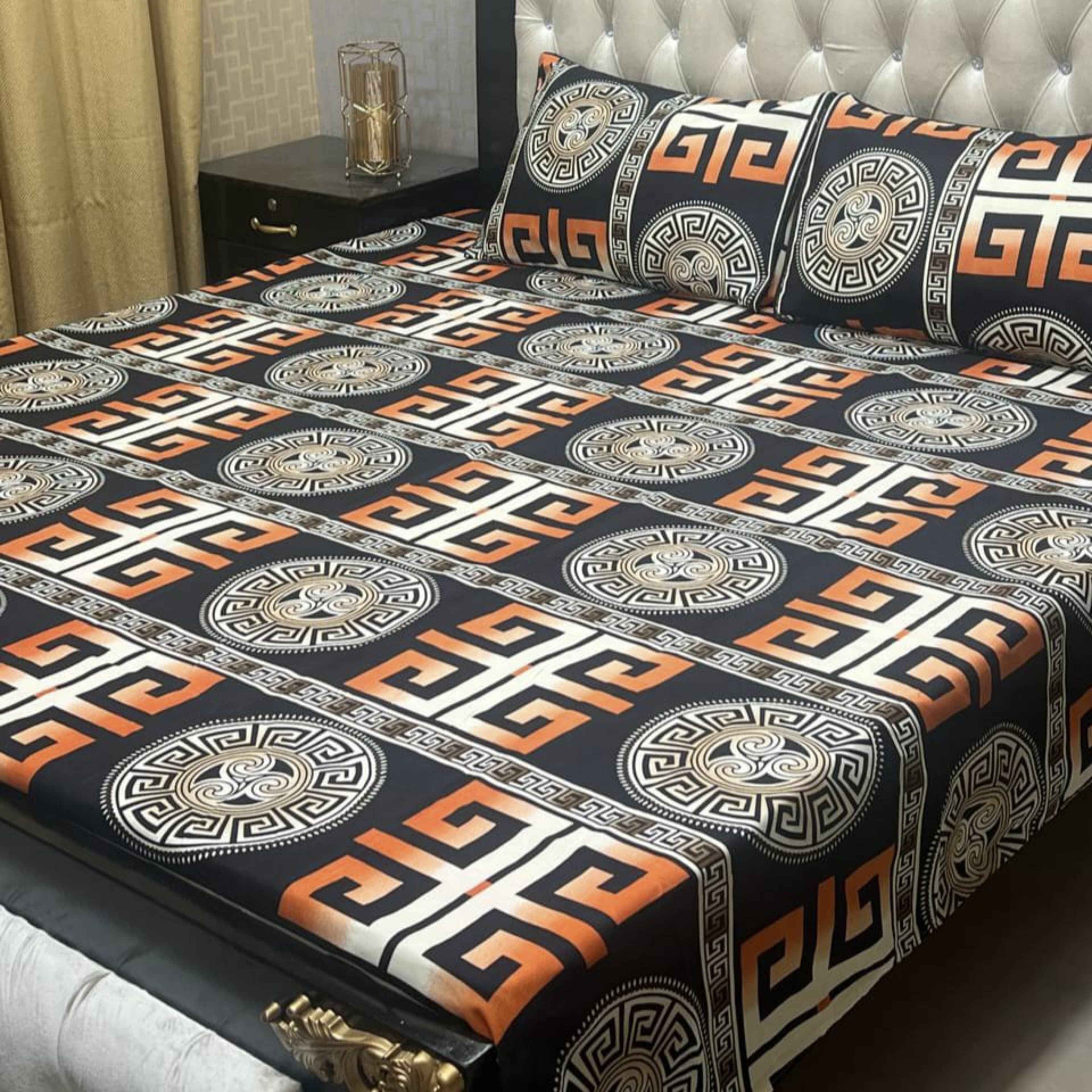 3D-Crystal cotton Bedsheets