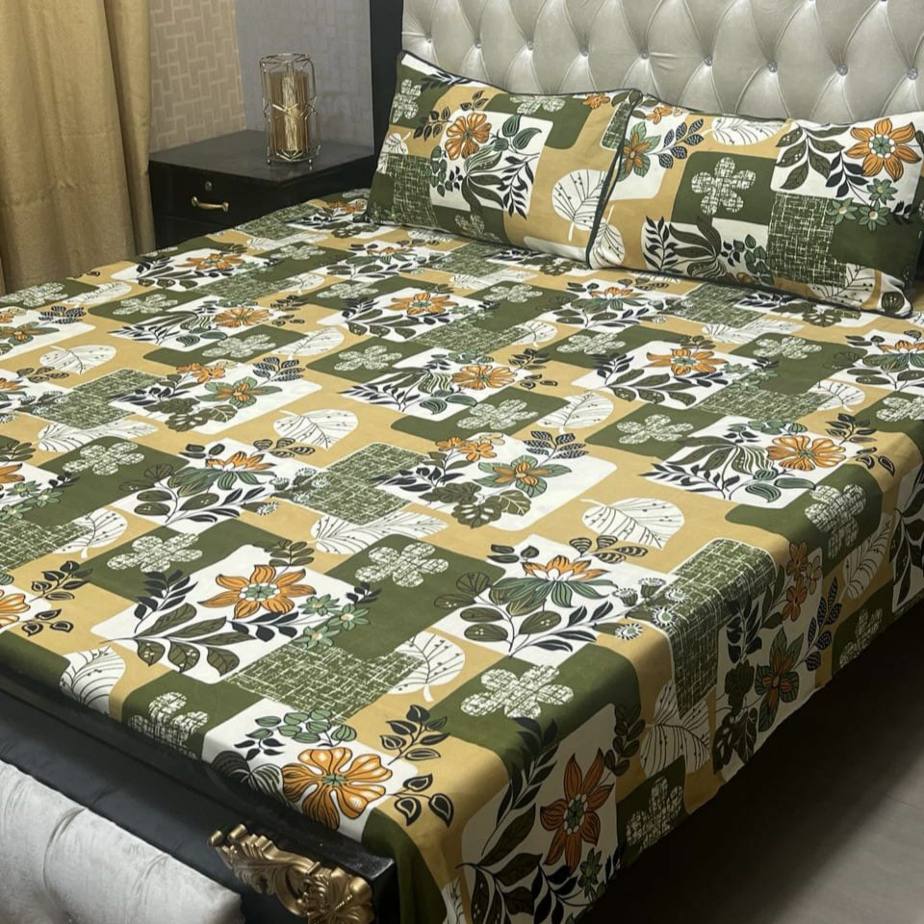 3D-Crystal cotton Bedsheets