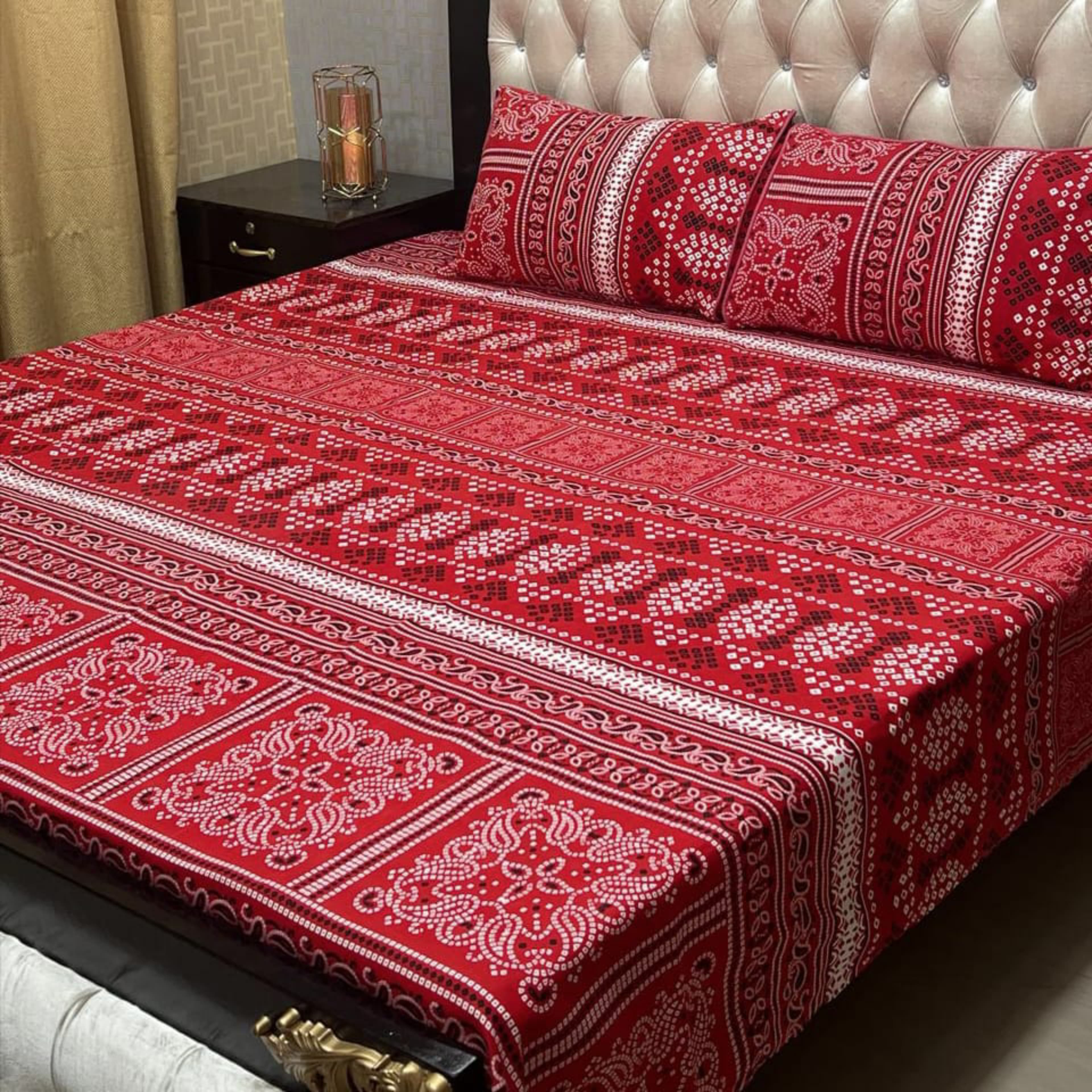 3D-Crystal cotton Bedsheets