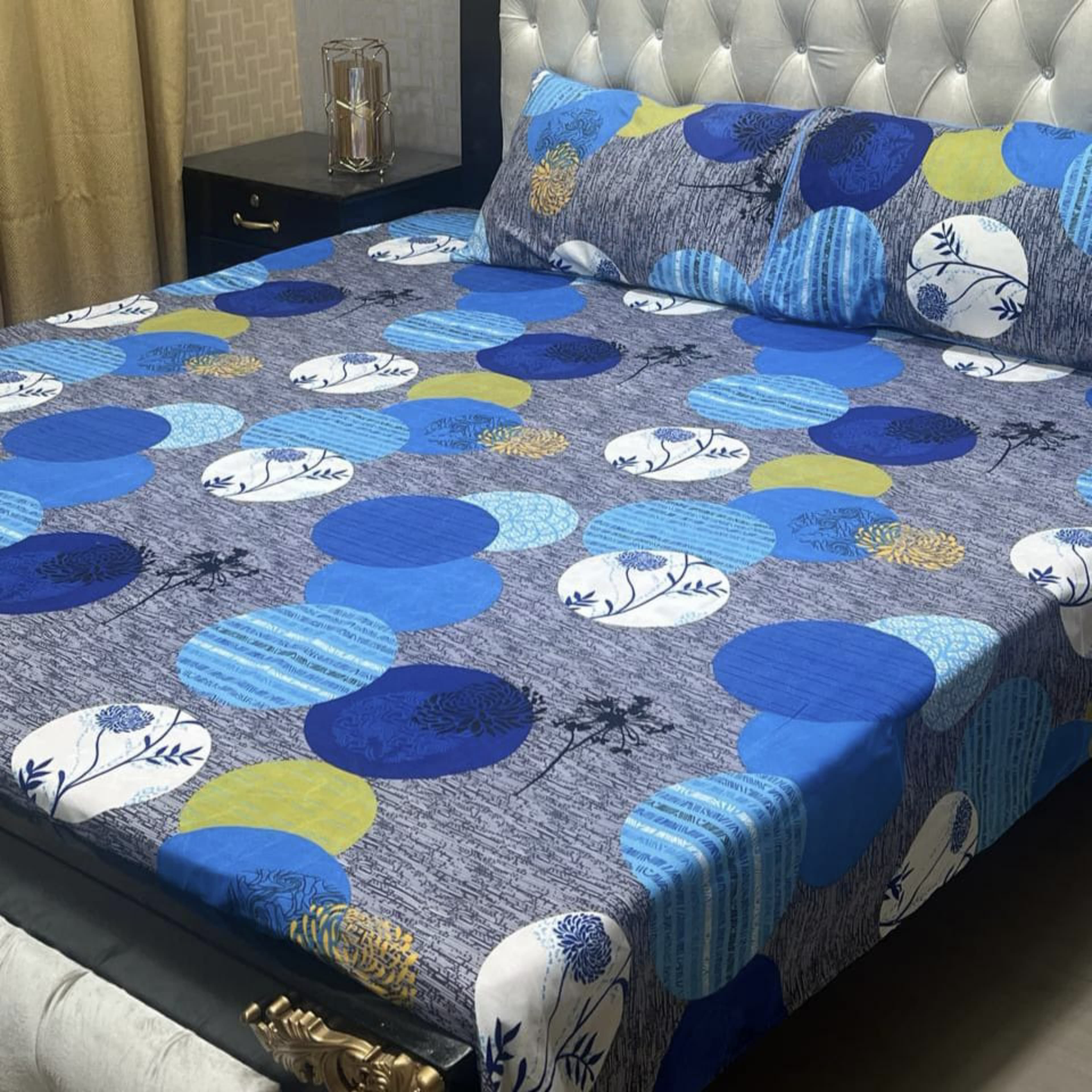 3D-Crystal cotton Bedsheets