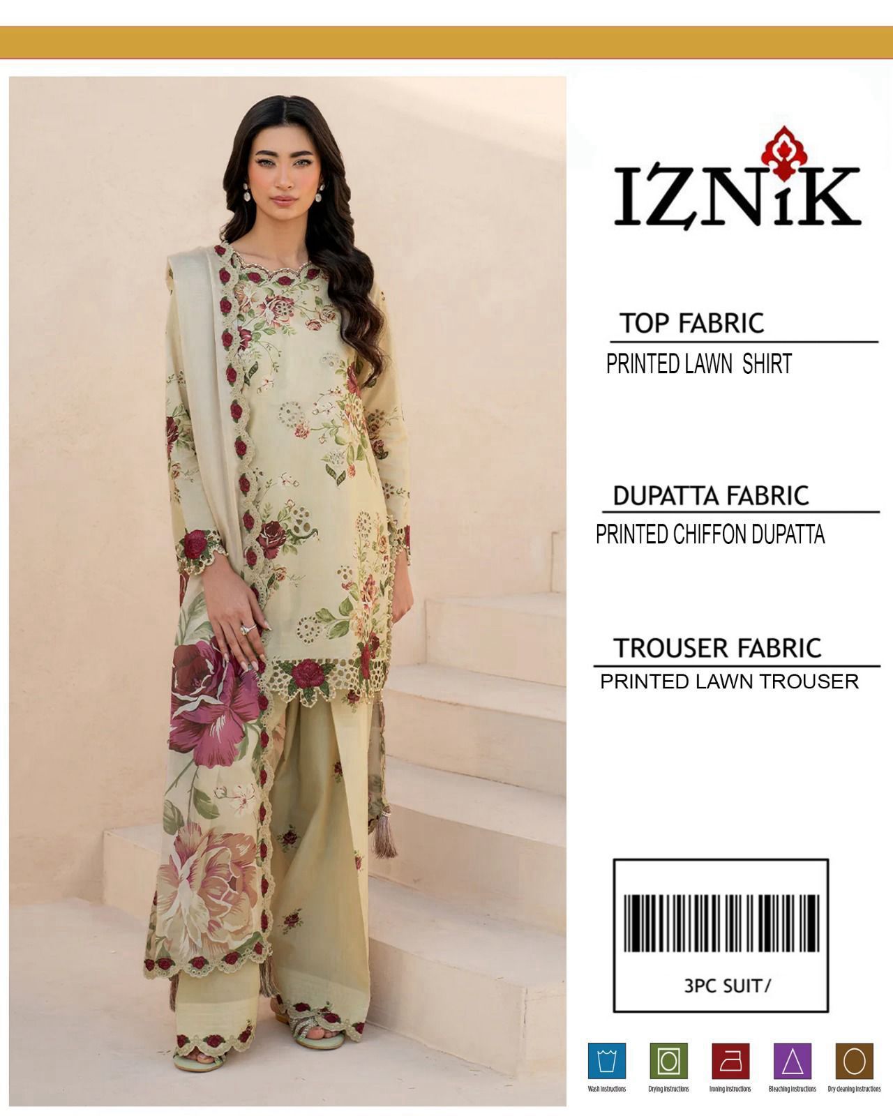 Maria.B Lznik Sapphire Premium Lawn Suit 3PC