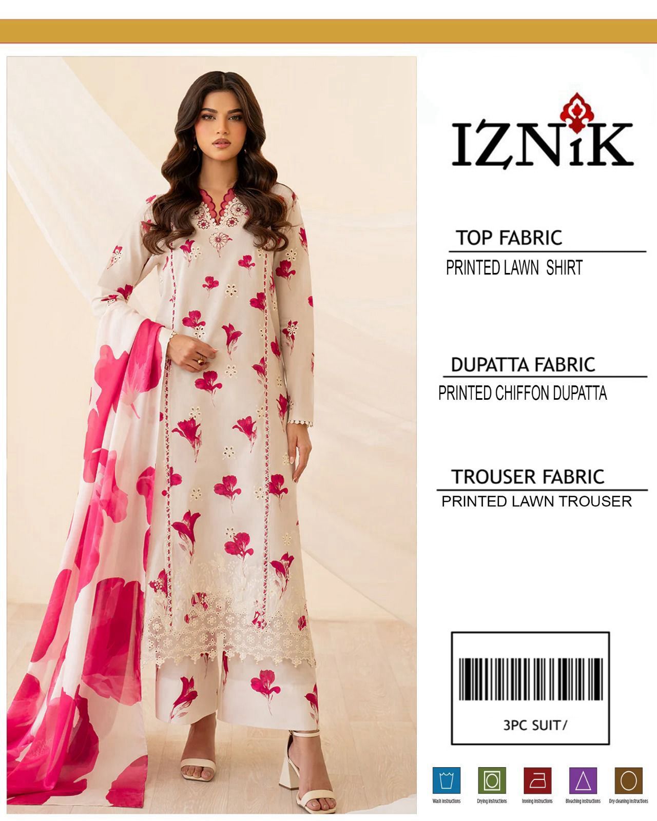 Maria.B Lznik Sapphire Premium Lawn Suit 3PC