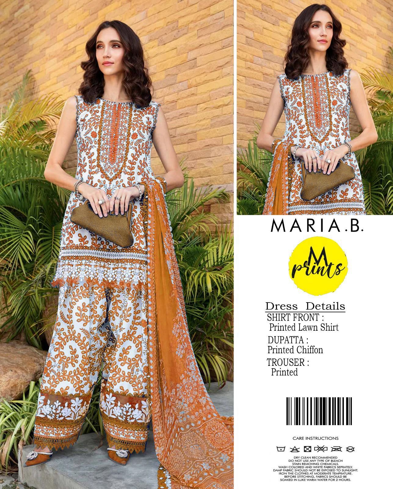 Maria.B Lznik Sapphire Premium Lawn Suit 3PC