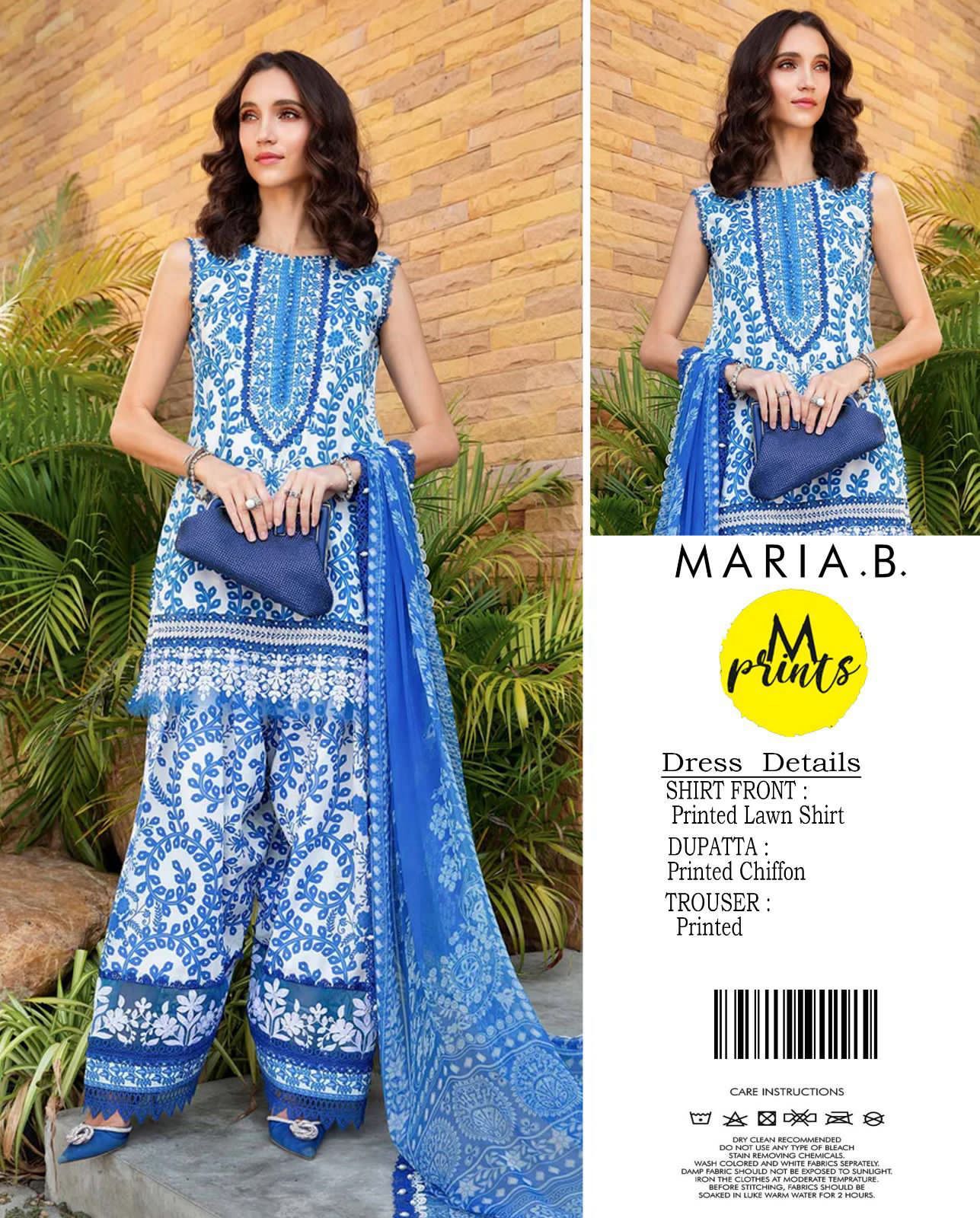 Maria.B Lznik Sapphire Premium Lawn Suit 3PC
