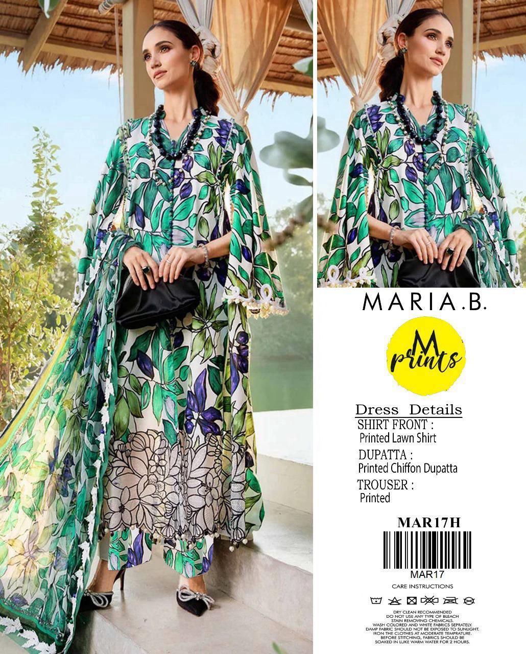 Maria.B Lznik Sapphire Premium Lawn Suit 3PC