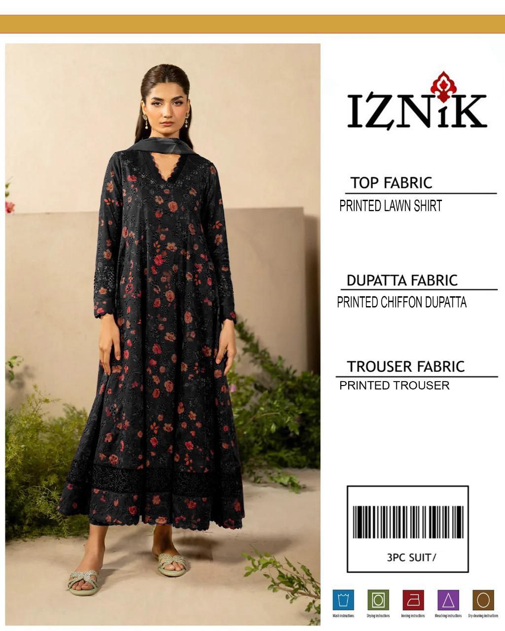 Maria.B Lznik Sapphire Premium Lawn Suit 3PC