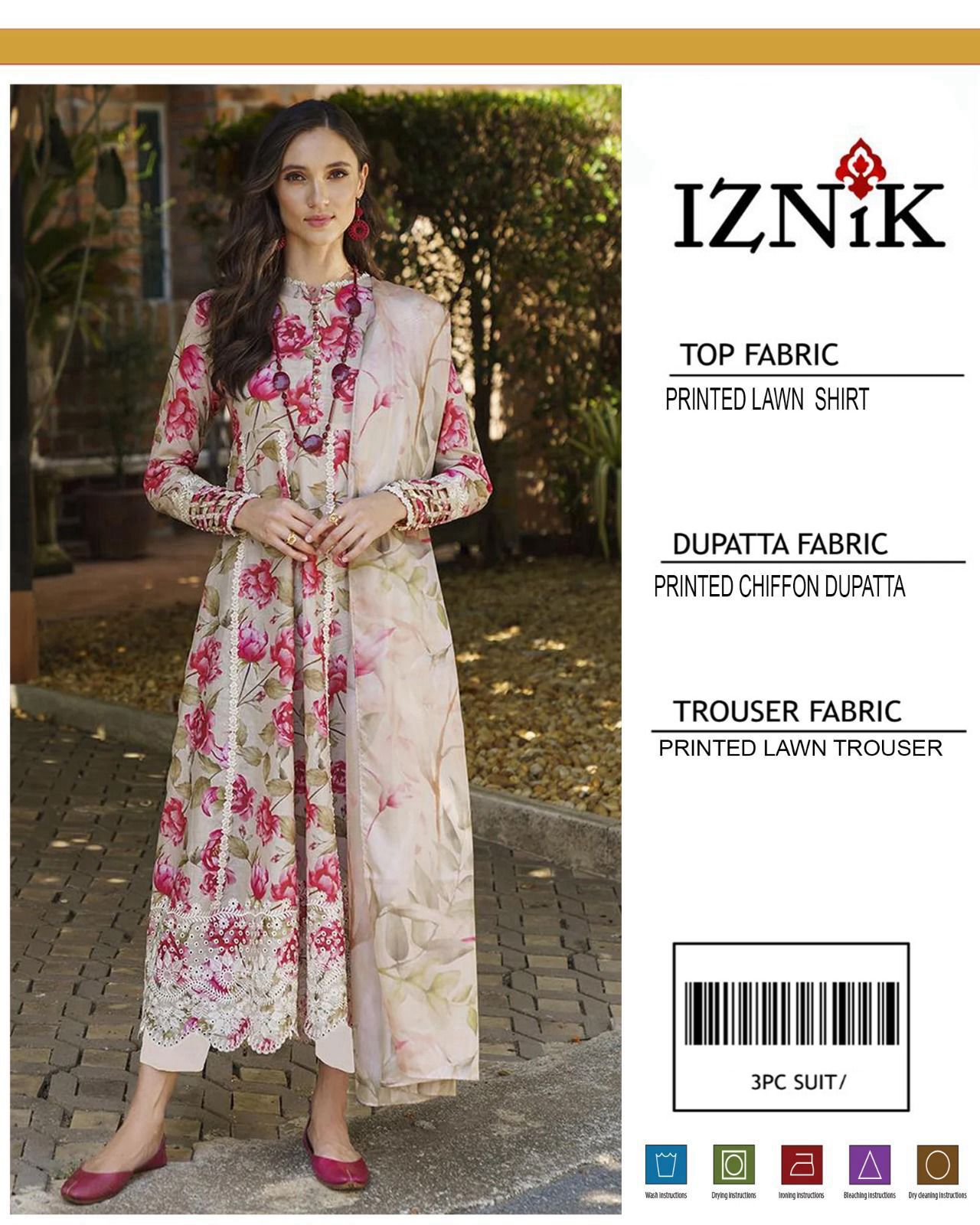 Maria.B Lznik Sapphire Premium Lawn Suit 3PC