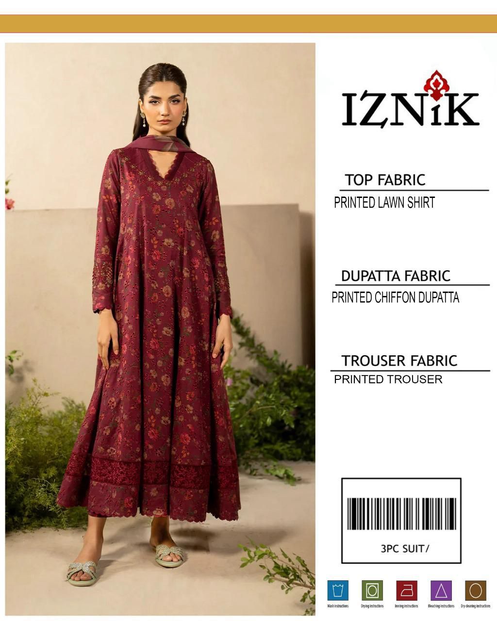 Maria.B Lznik Sapphire Premium Lawn Suit 3PC