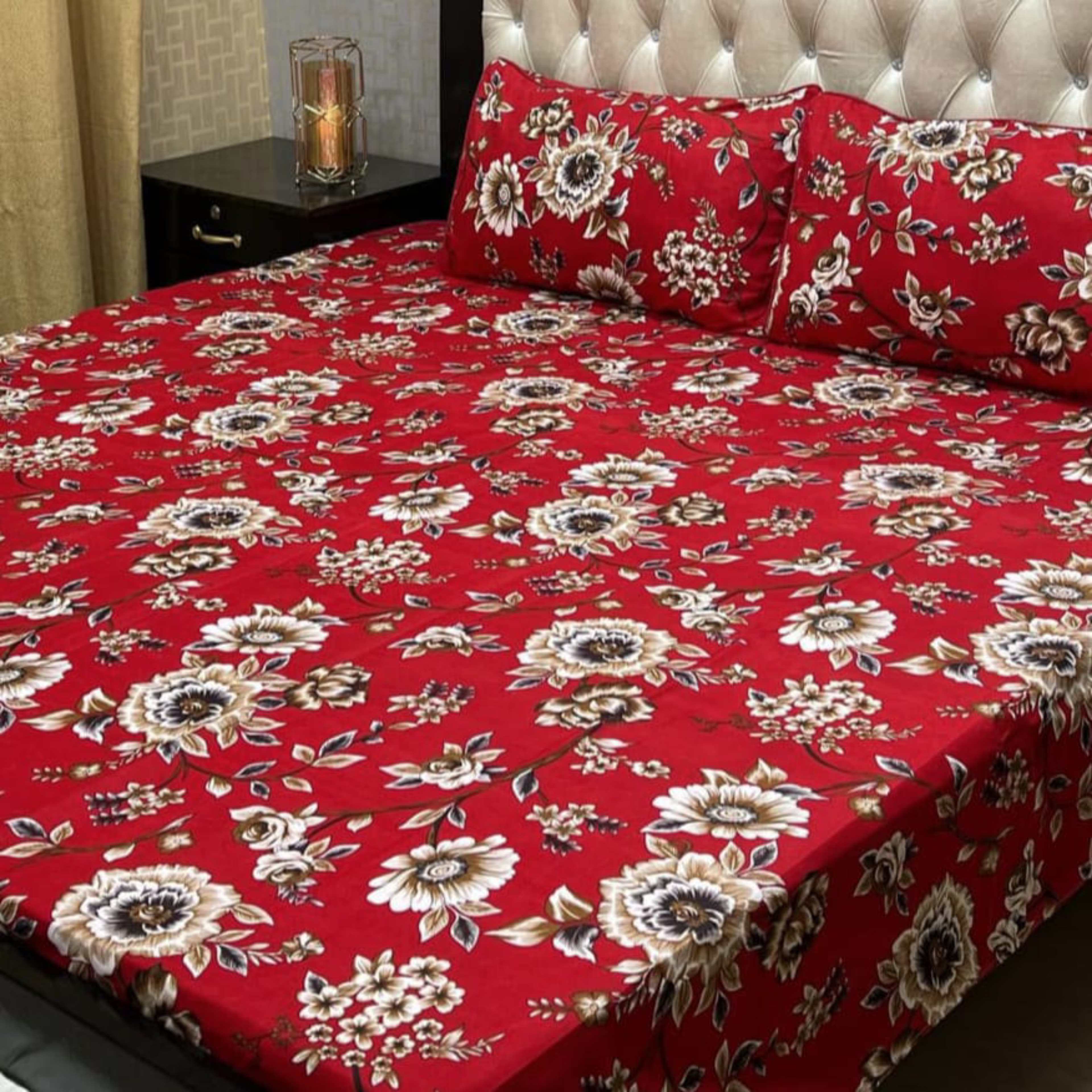 3D-Crystal cotton Bedsheets