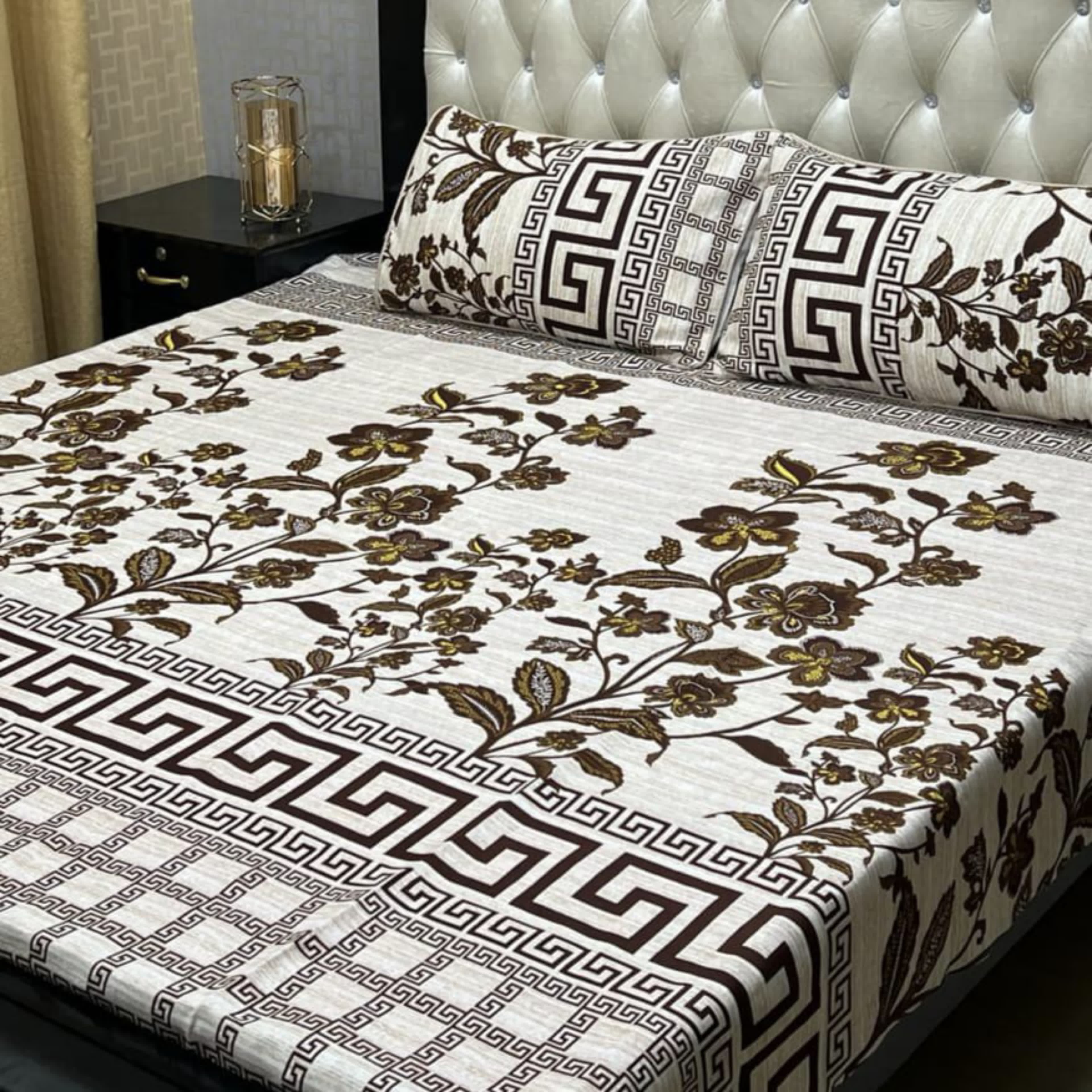 3D-Crystal cotton Bedsheets