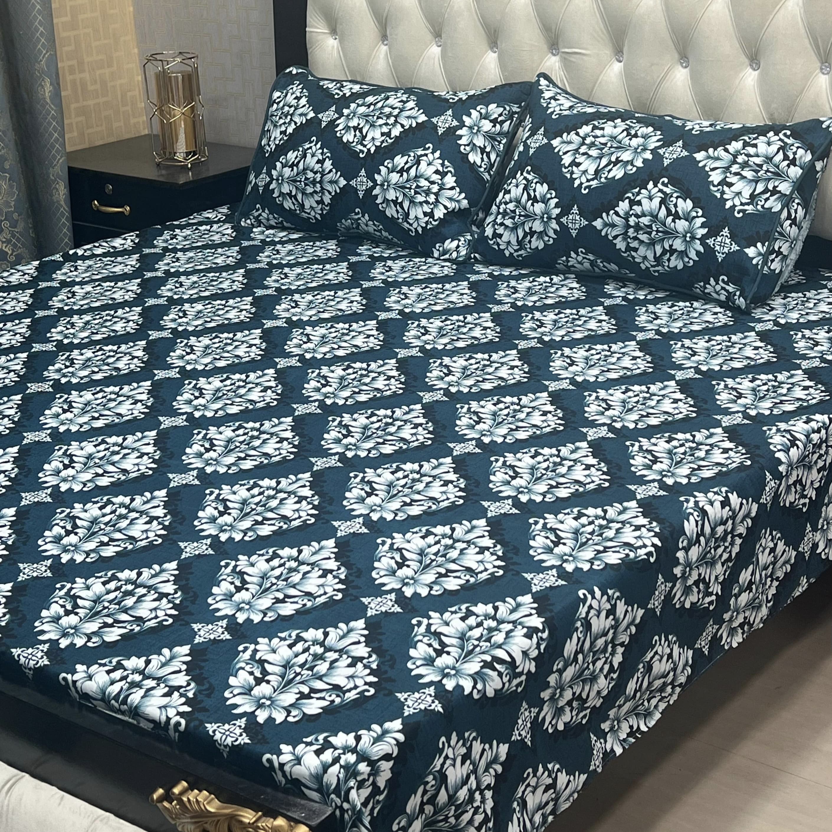 3D-Crystal cotton Bedsheets