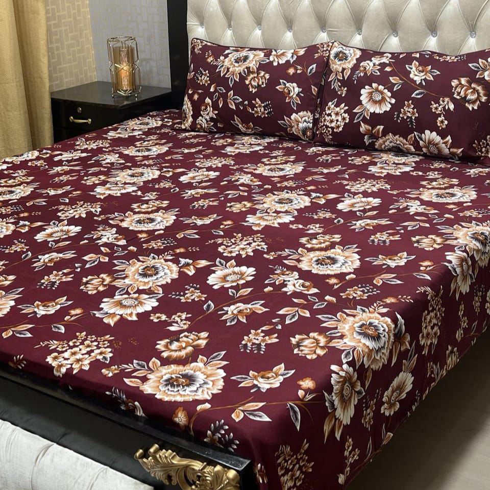 3D-Crystal cotton Bedsheets