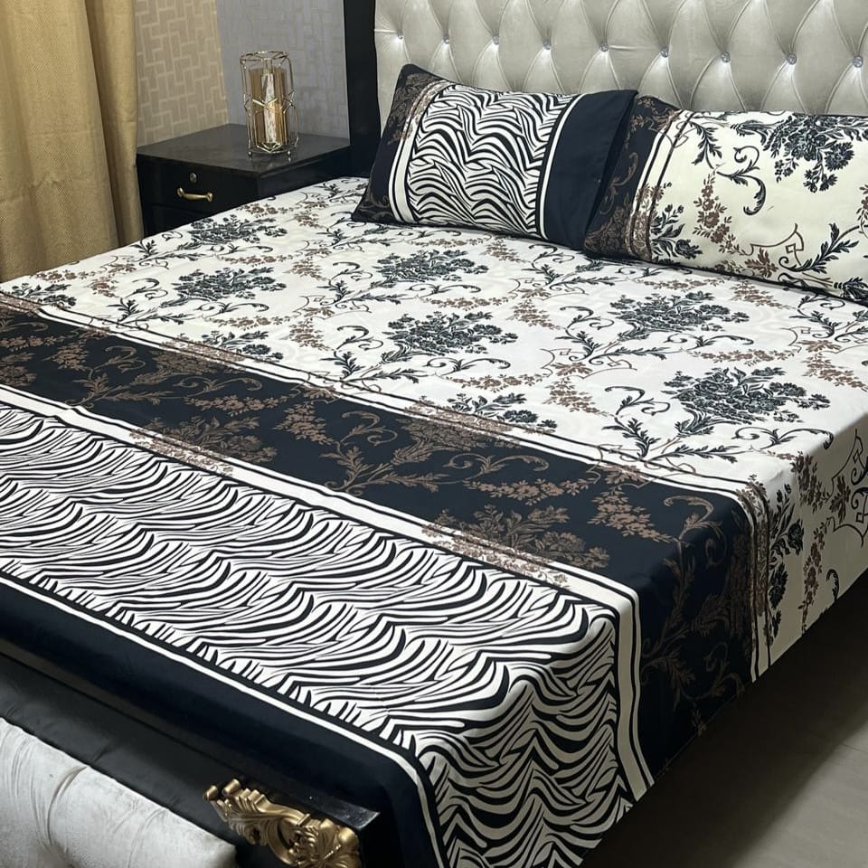 3D-Crystal cotton Bedsheets