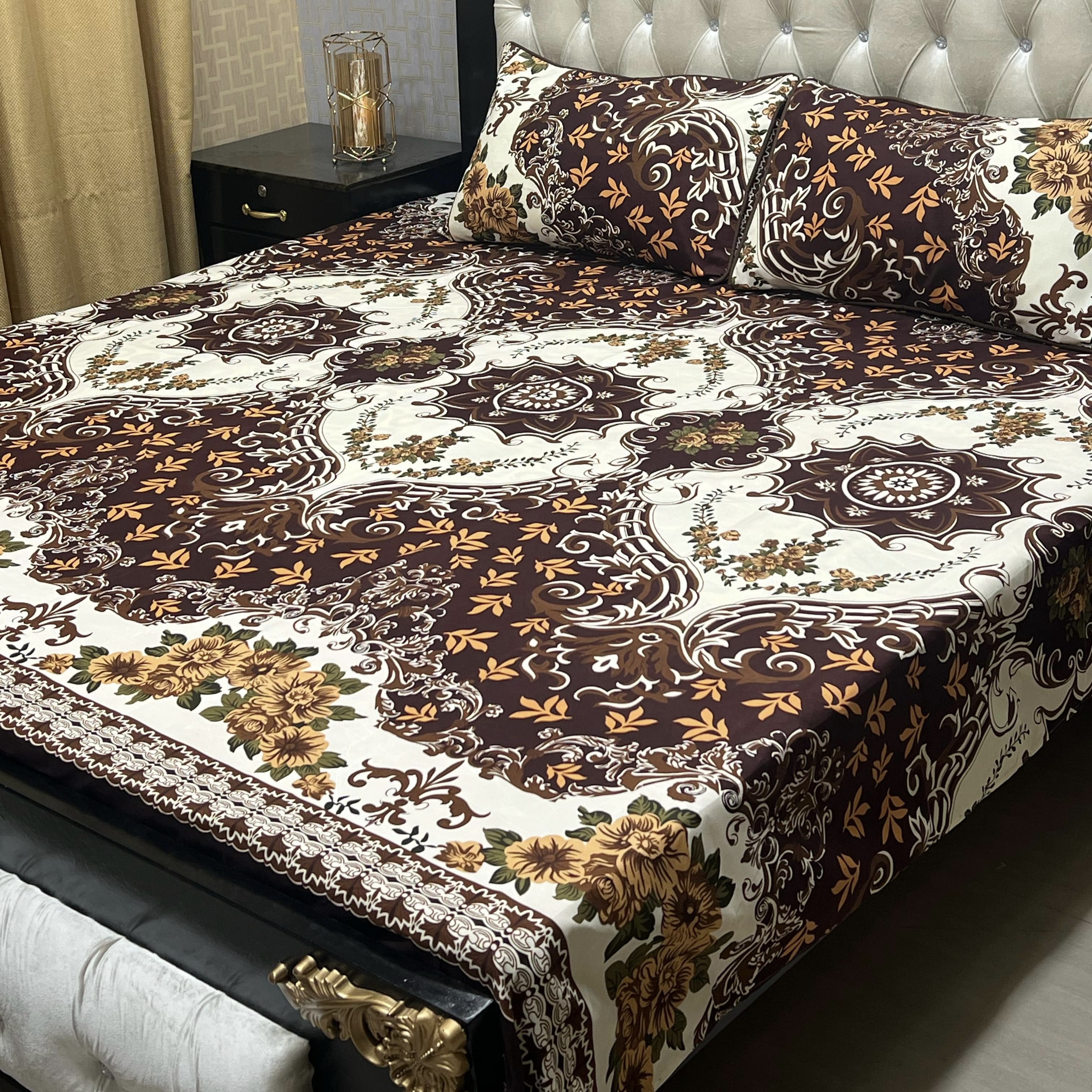3D-Crystal cotton Bedsheets