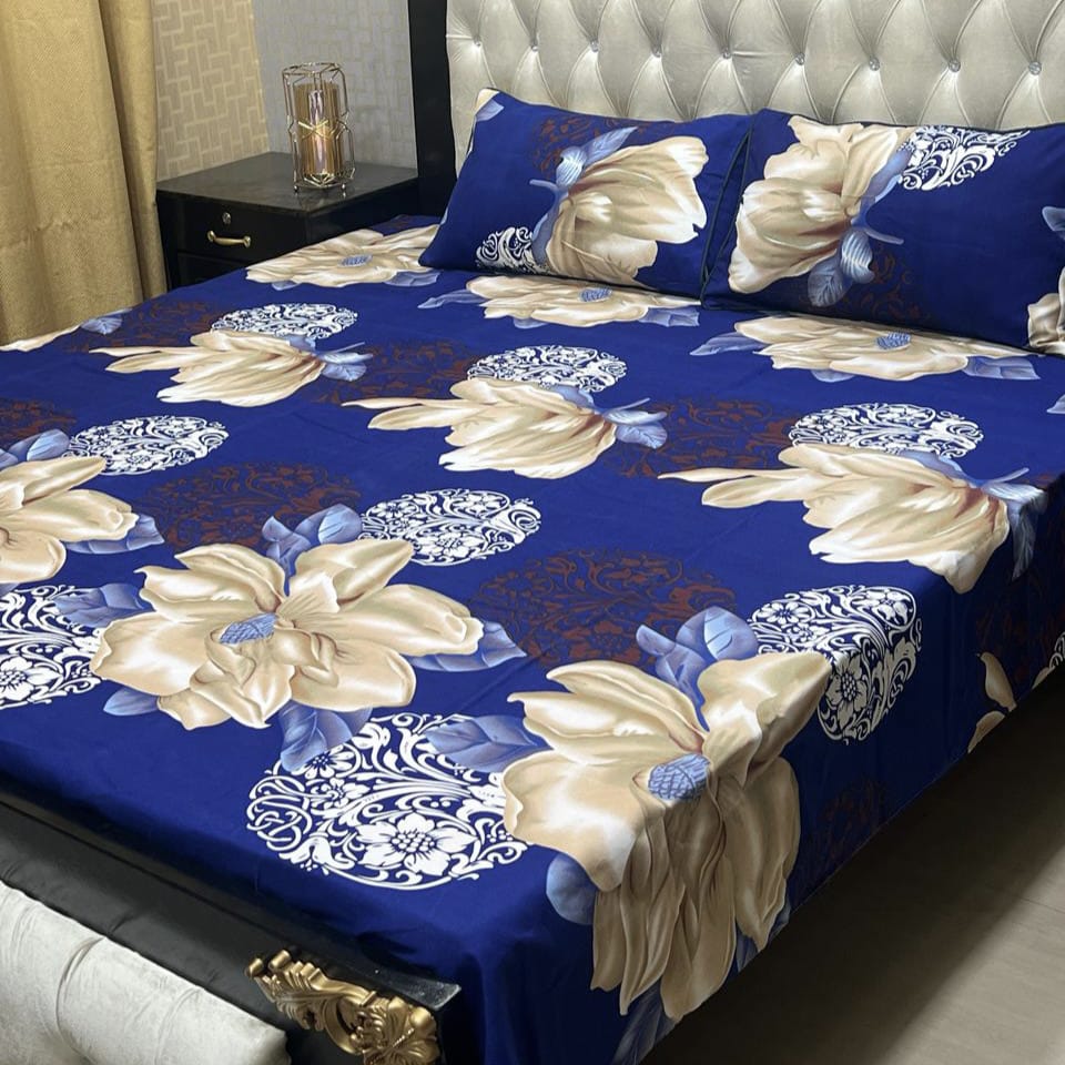 3D-Crystal cotton Bedsheets