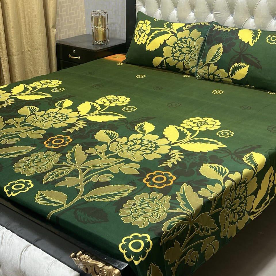 3D-Crystal cotton Bedsheets
