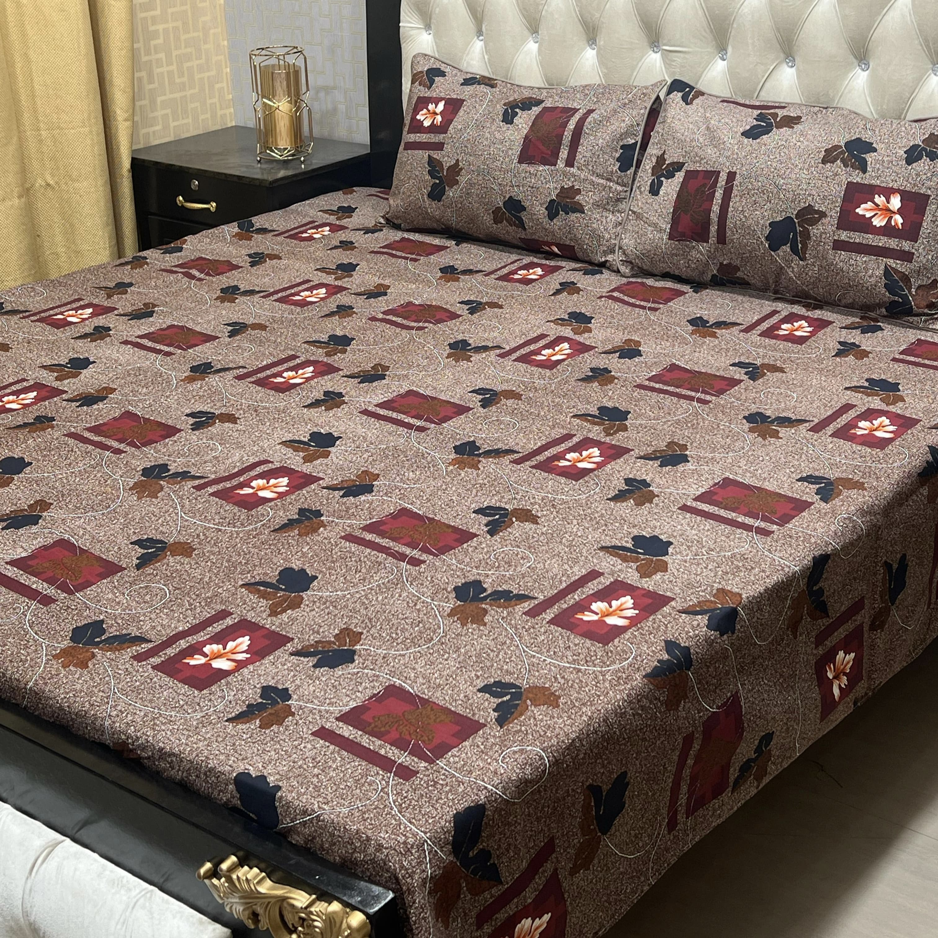 3D-Crystal cotton Bedsheets