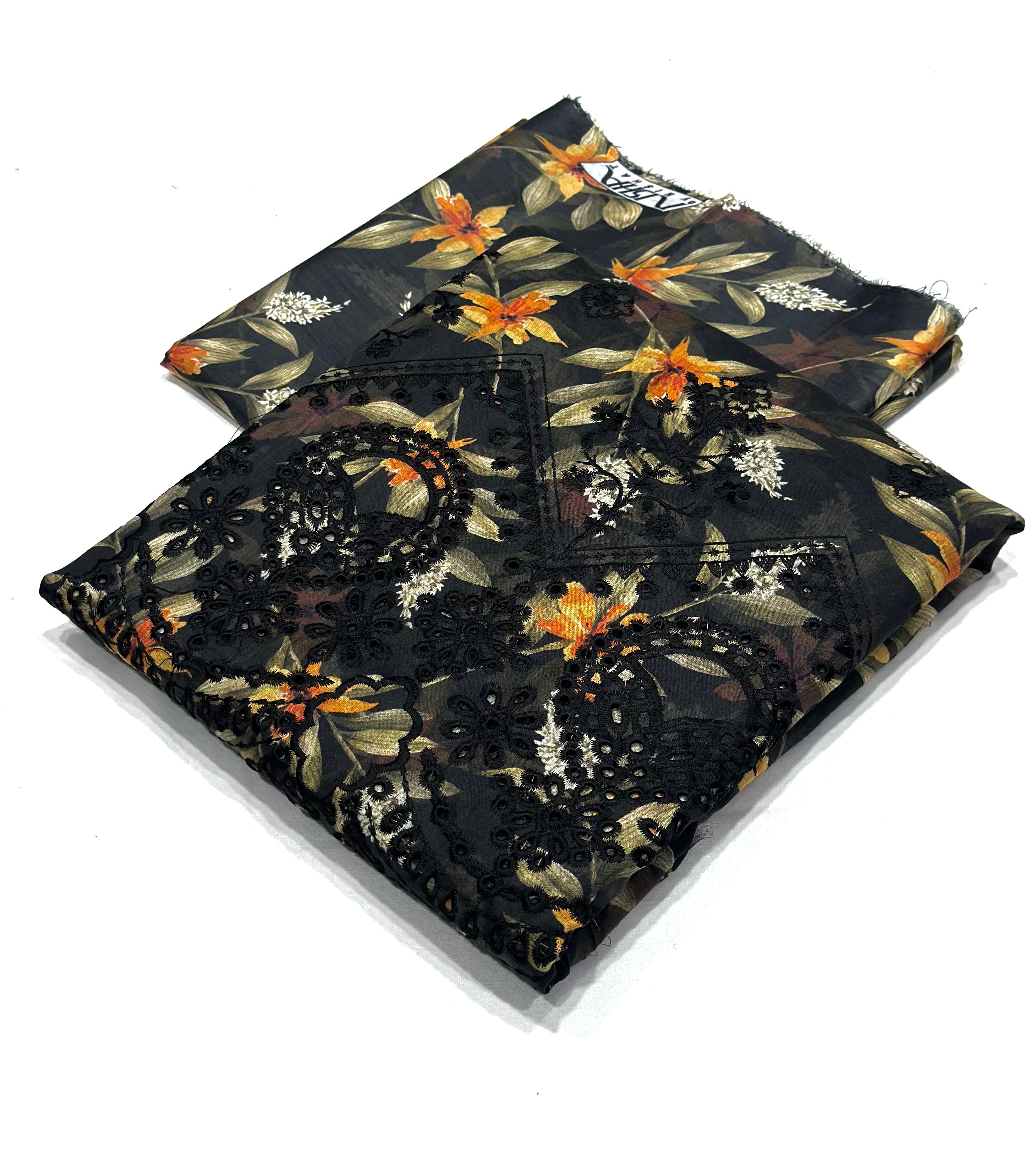 PRINTED EMBROIDERY FANCY 2PC BORING DAMAN COLLECTION