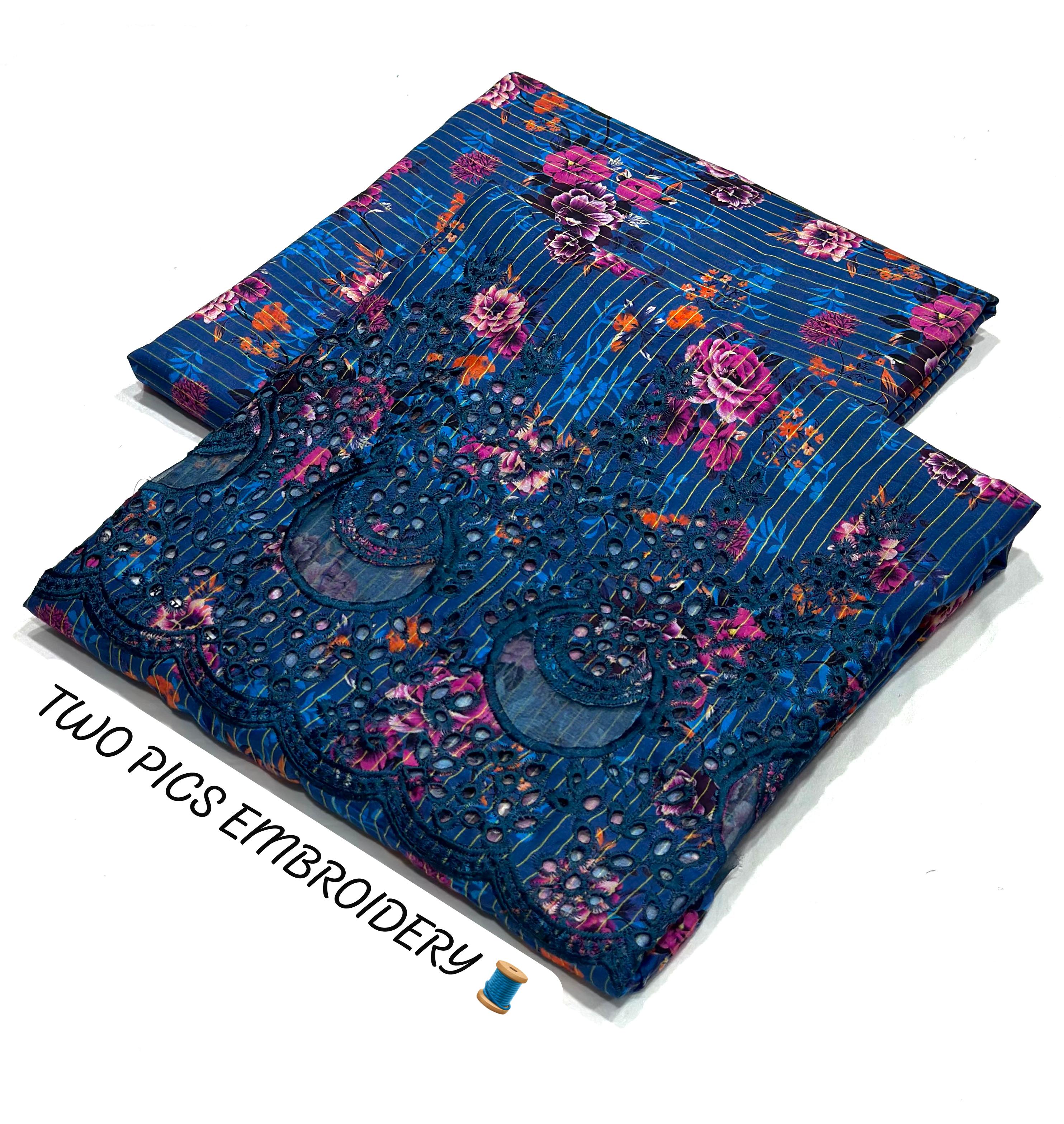 PRINTED EMBROIDERY FANCY 2PC BORING DAMAN COLLECTION