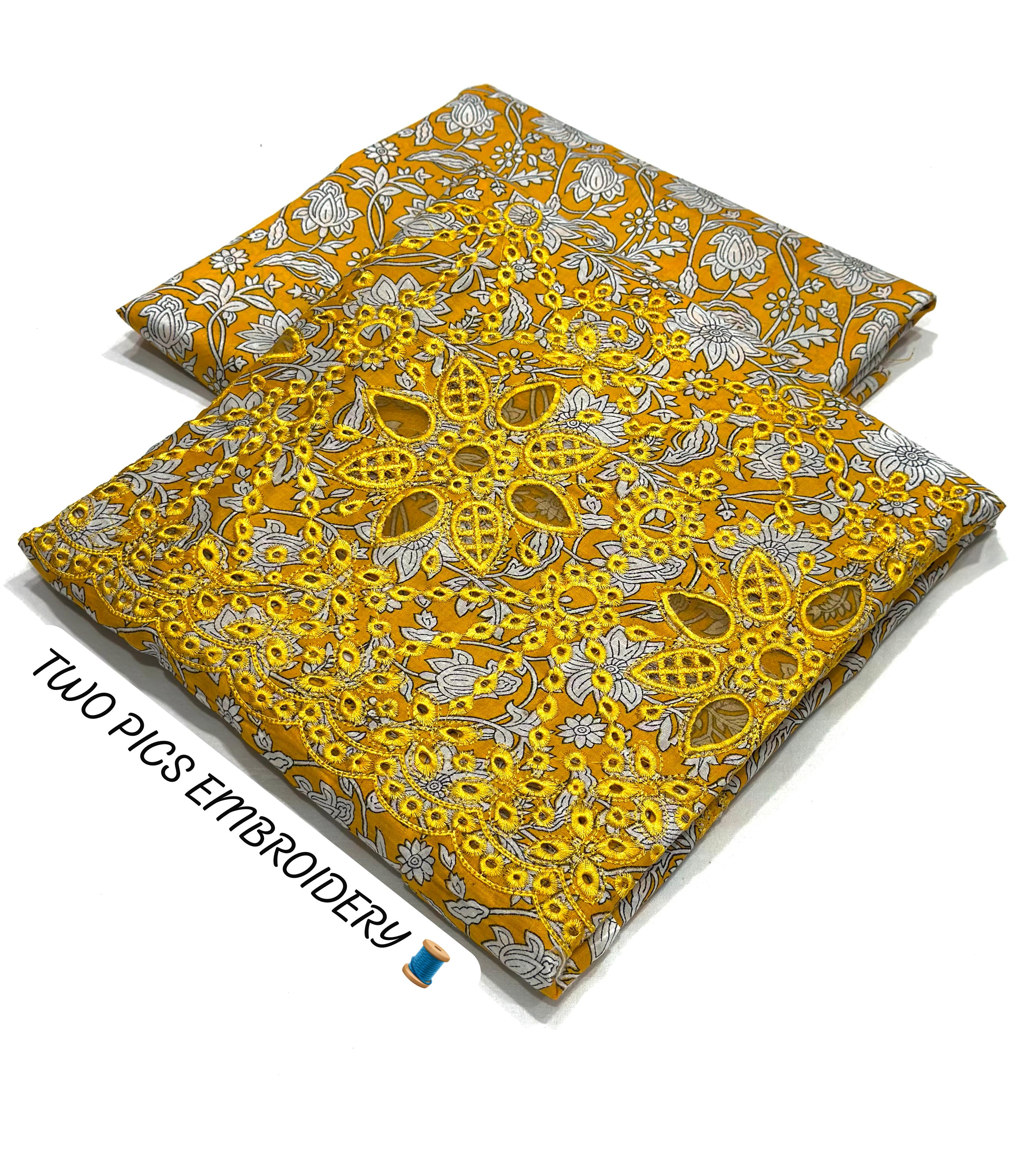 PRINTED EMBROIDERY FANCY 2PC BORING DAMAN COLLECTION