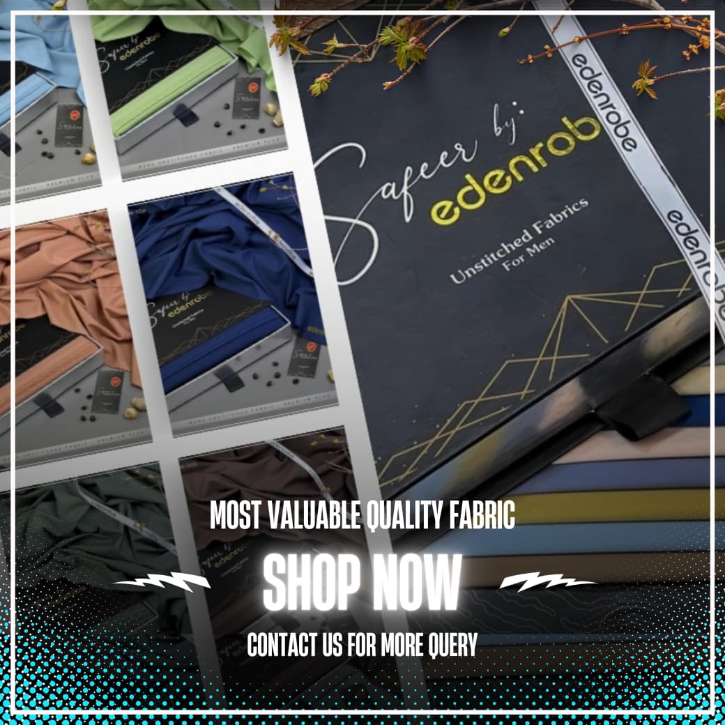 SAFEER / EDENROBE PREMIUM UNSTITCHED SUMMER SEASON WASH'N WEAR FABRIC