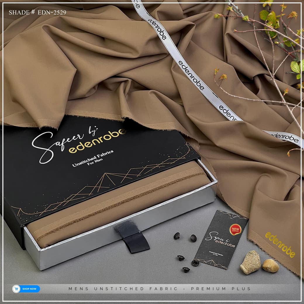 SAFEER / EDENROBE PREMIUM UNSTITCHED SUMMER SEASON WASH'N WEAR FABRIC