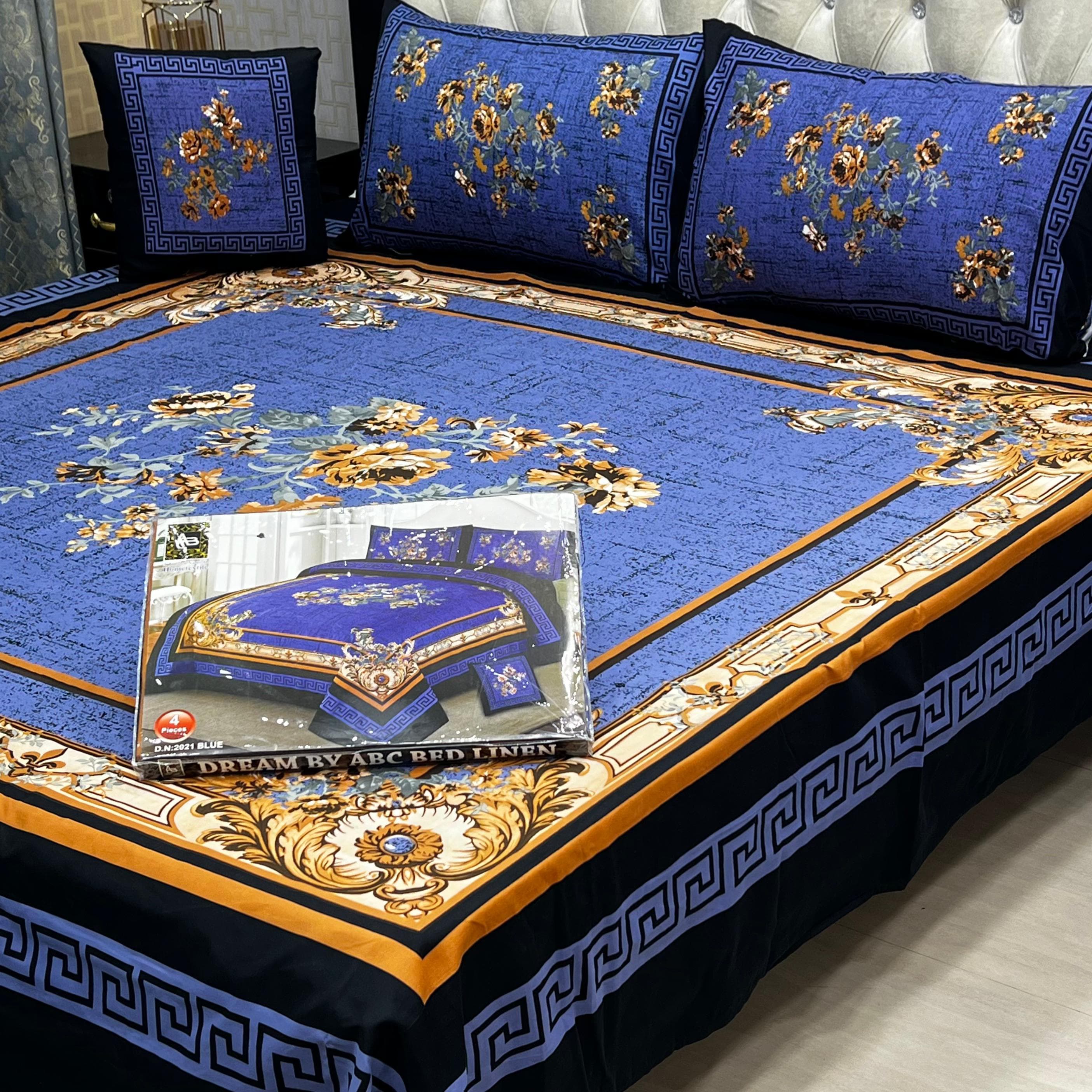 3 D PANAL BEDSHEET CRYSTAL COTTON