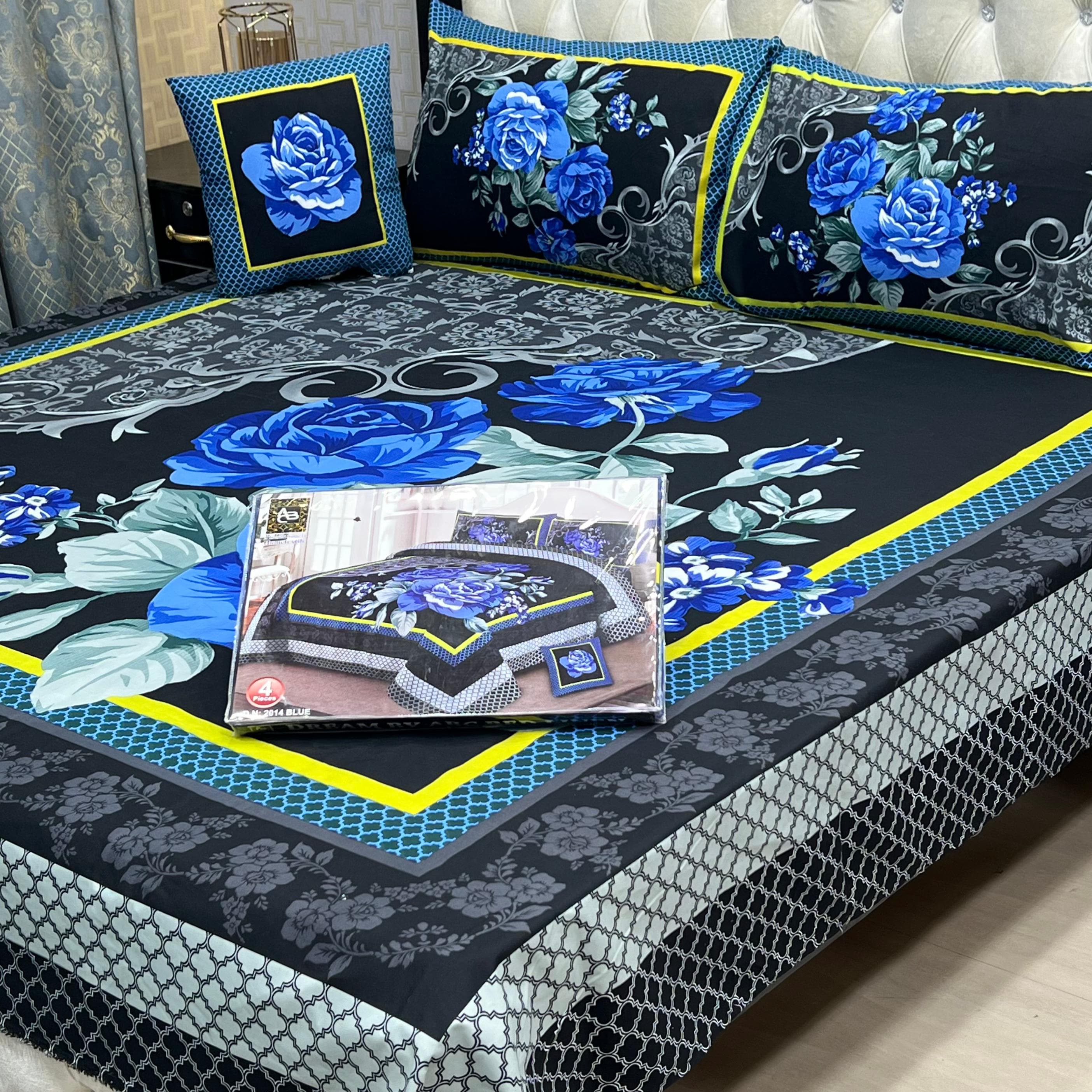 3 D PANAL BEDSHEET CRYSTAL COTTON