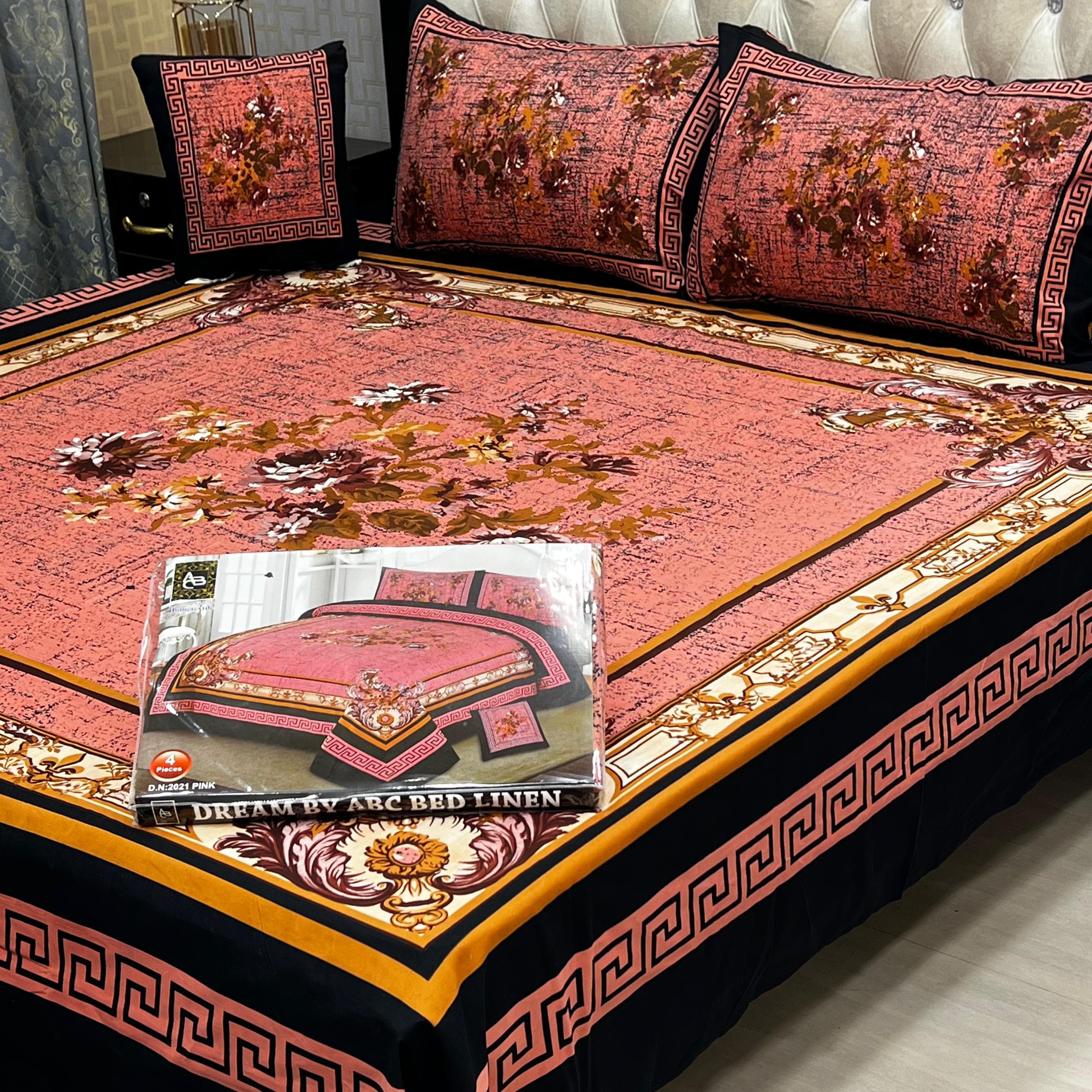 3 D PANAL BEDSHEET CRYSTAL COTTON