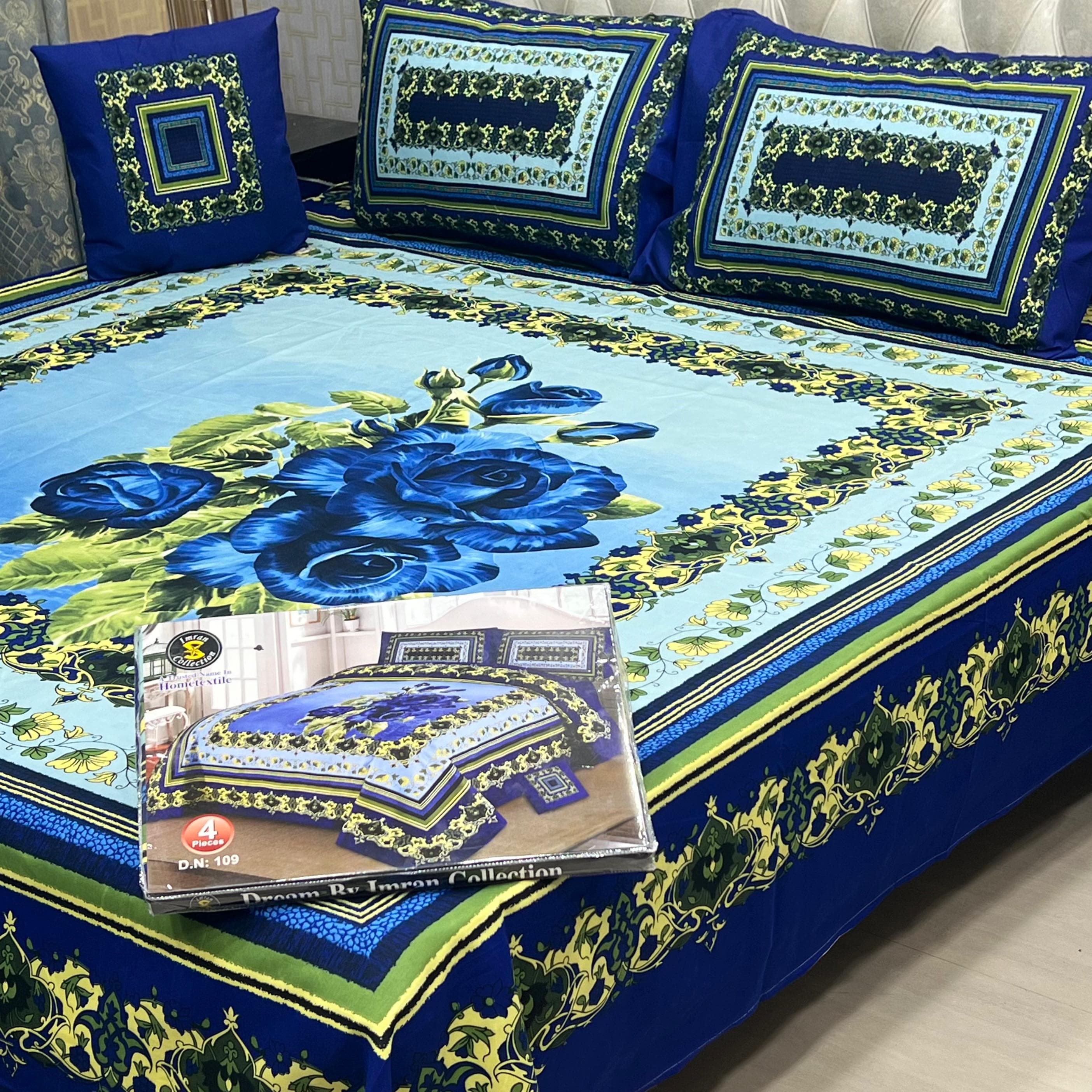 3 D PANAL BEDSHEET CRYSTAL COTTON