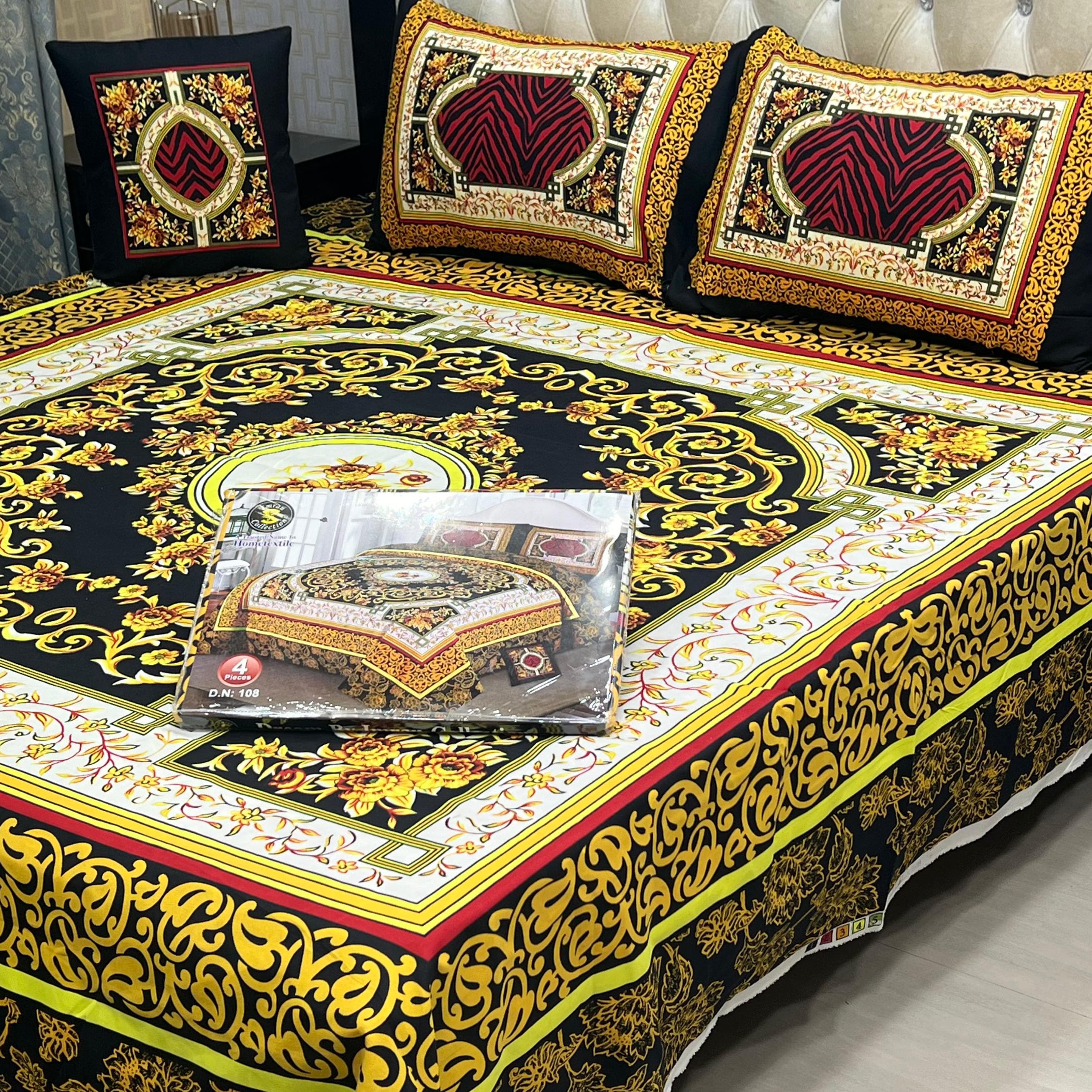 3 D PANAL BEDSHEET CRYSTAL COTTON