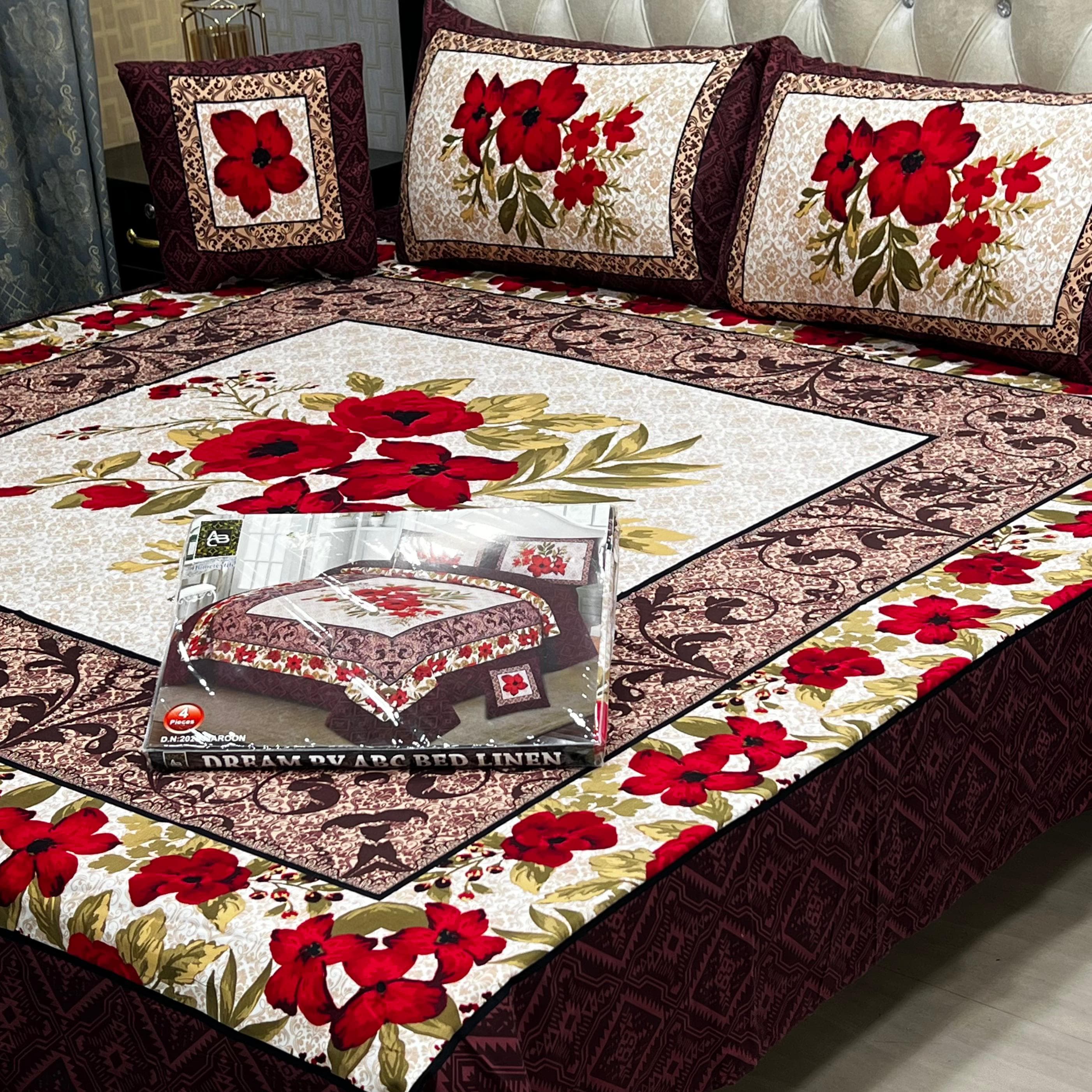 3 D PANAL BEDSHEET CRYSTAL COTTON