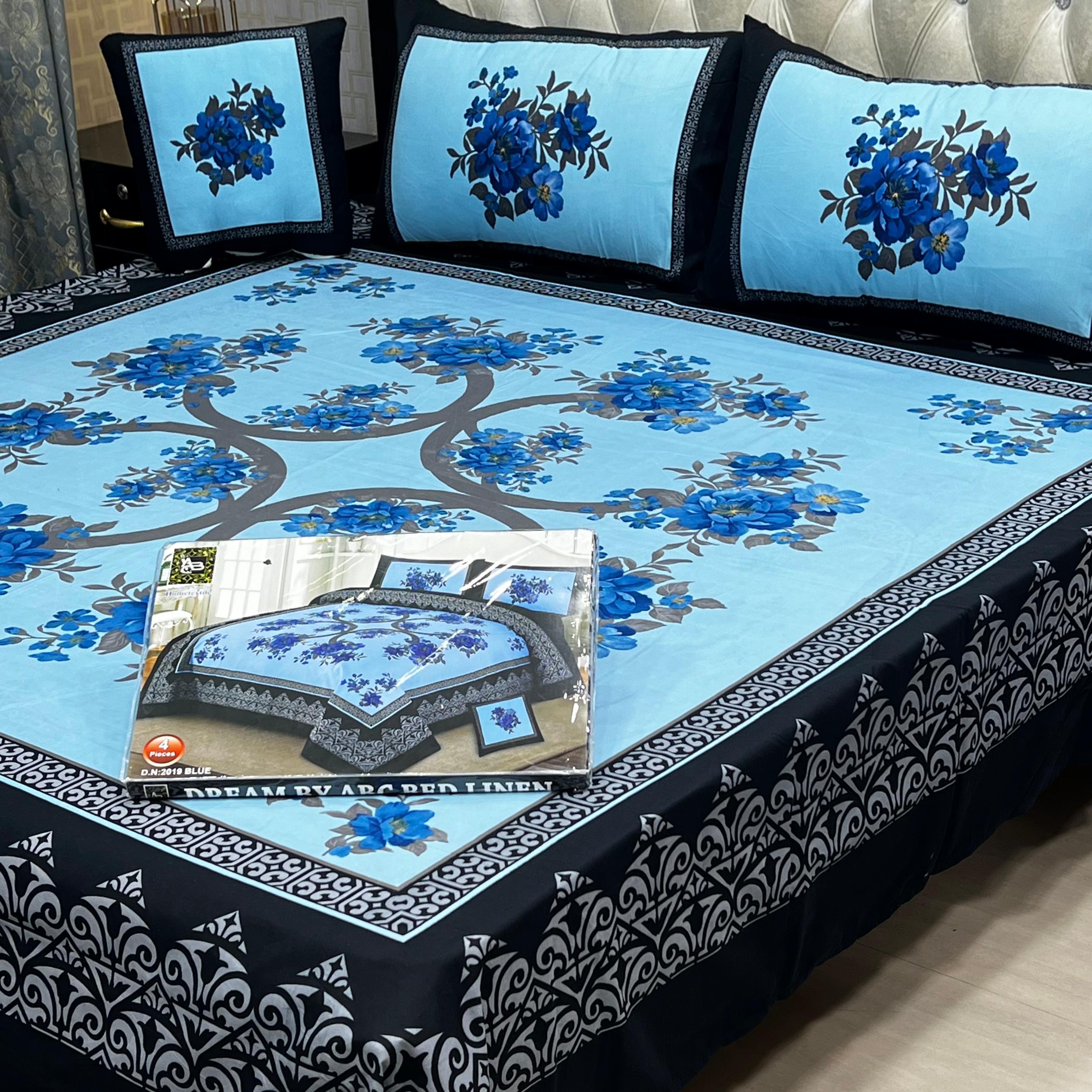 3 D PANAL BEDSHEET CRYSTAL COTTON