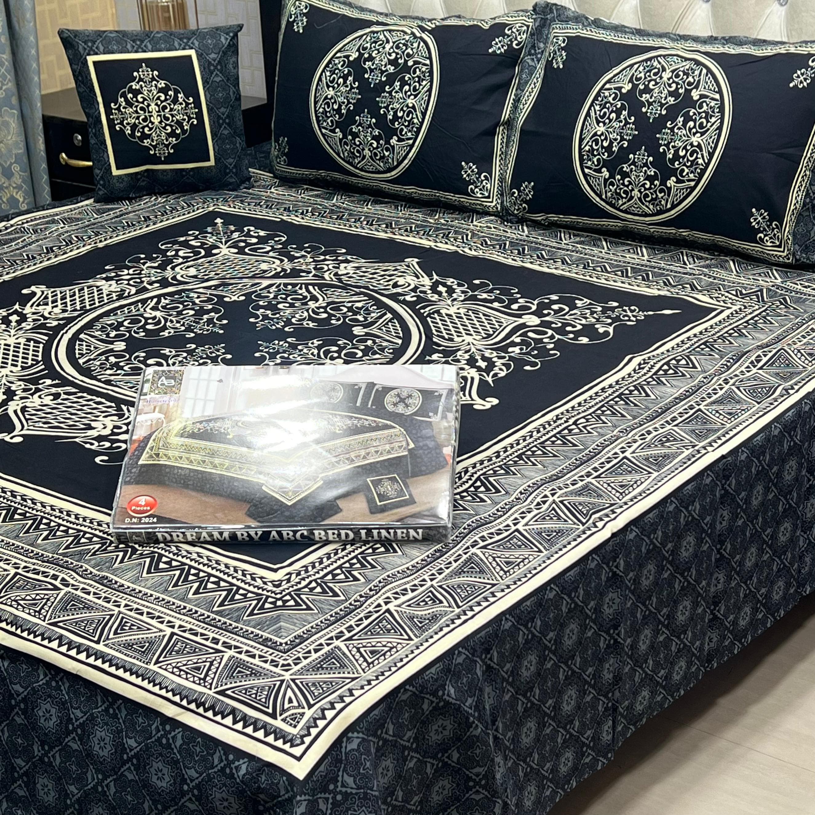 3 D PANAL BEDSHEET CRYSTAL COTTON
