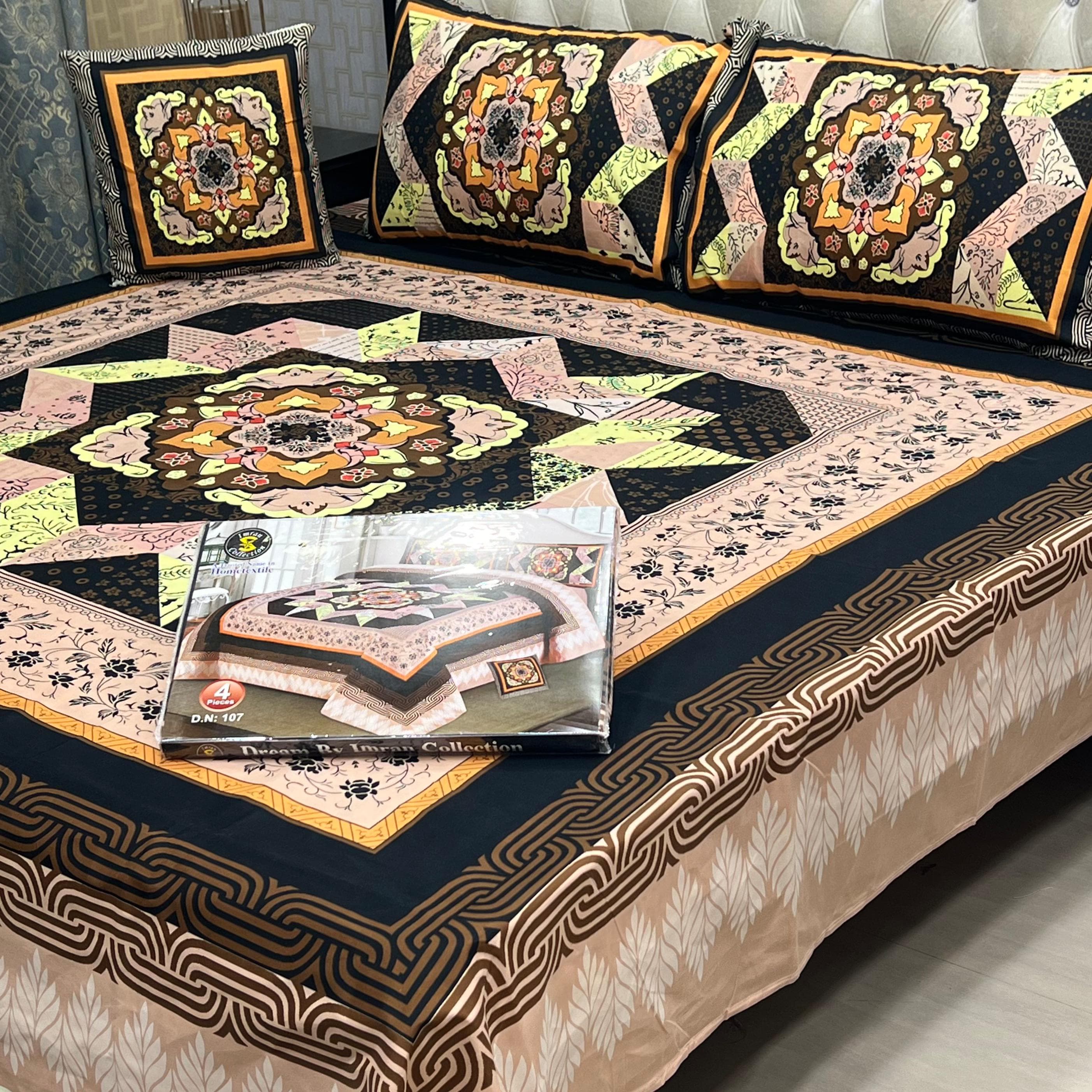 3 D PANAL BEDSHEET CRYSTAL COTTON