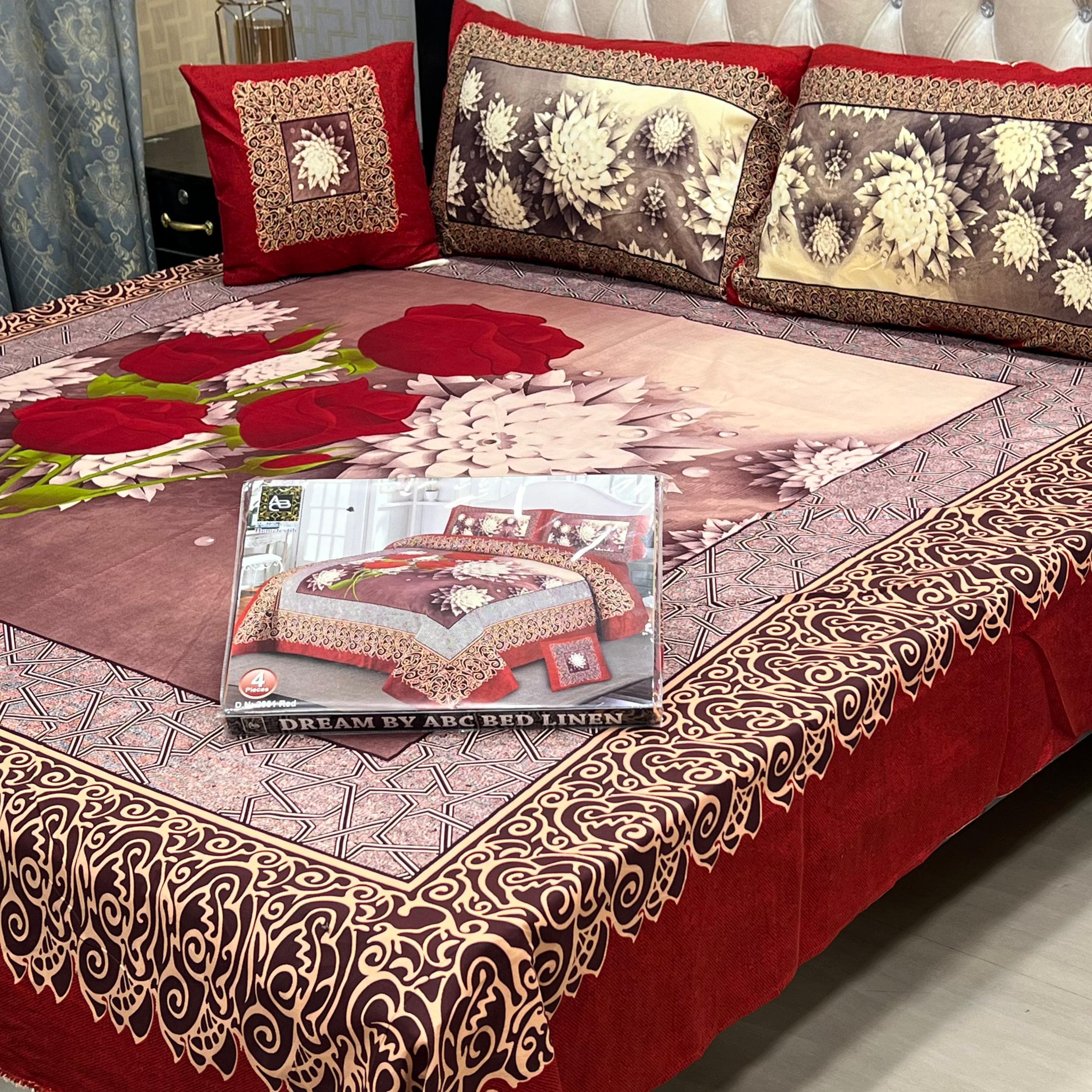 3 D PANAL BEDSHEET CRYSTAL COTTON