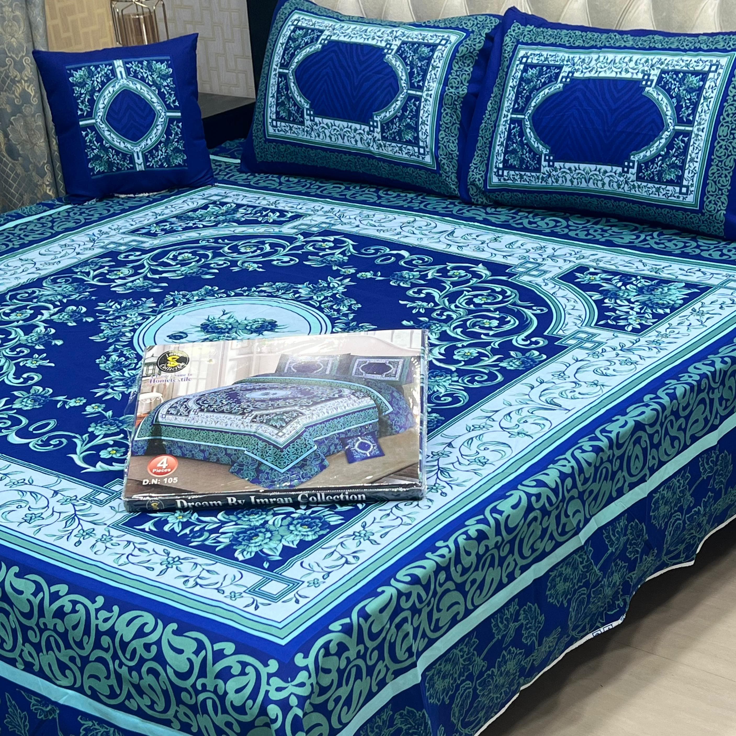 3 D PANAL BEDSHEET CRYSTAL COTTON