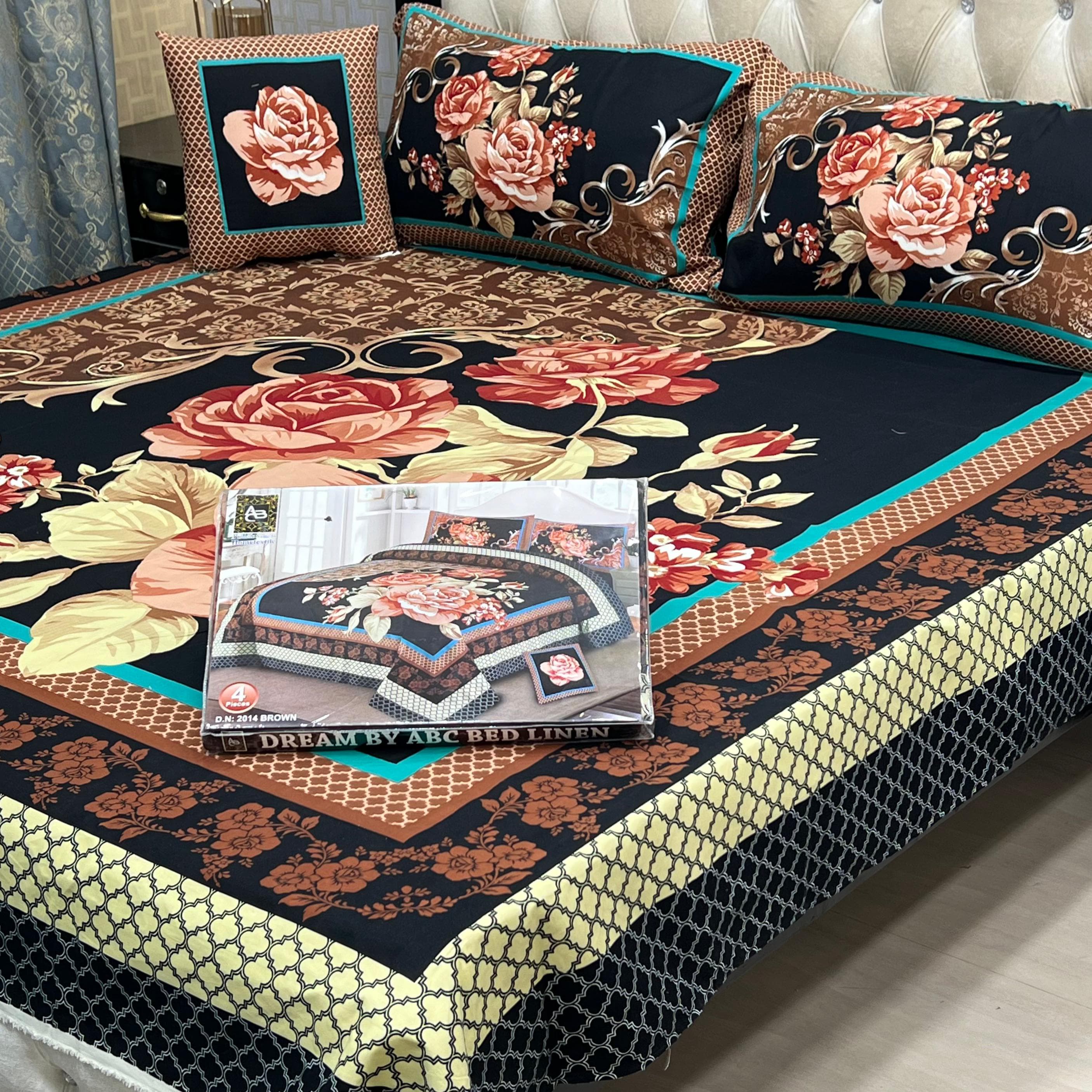 3 D PANAL BEDSHEET CRYSTAL COTTON