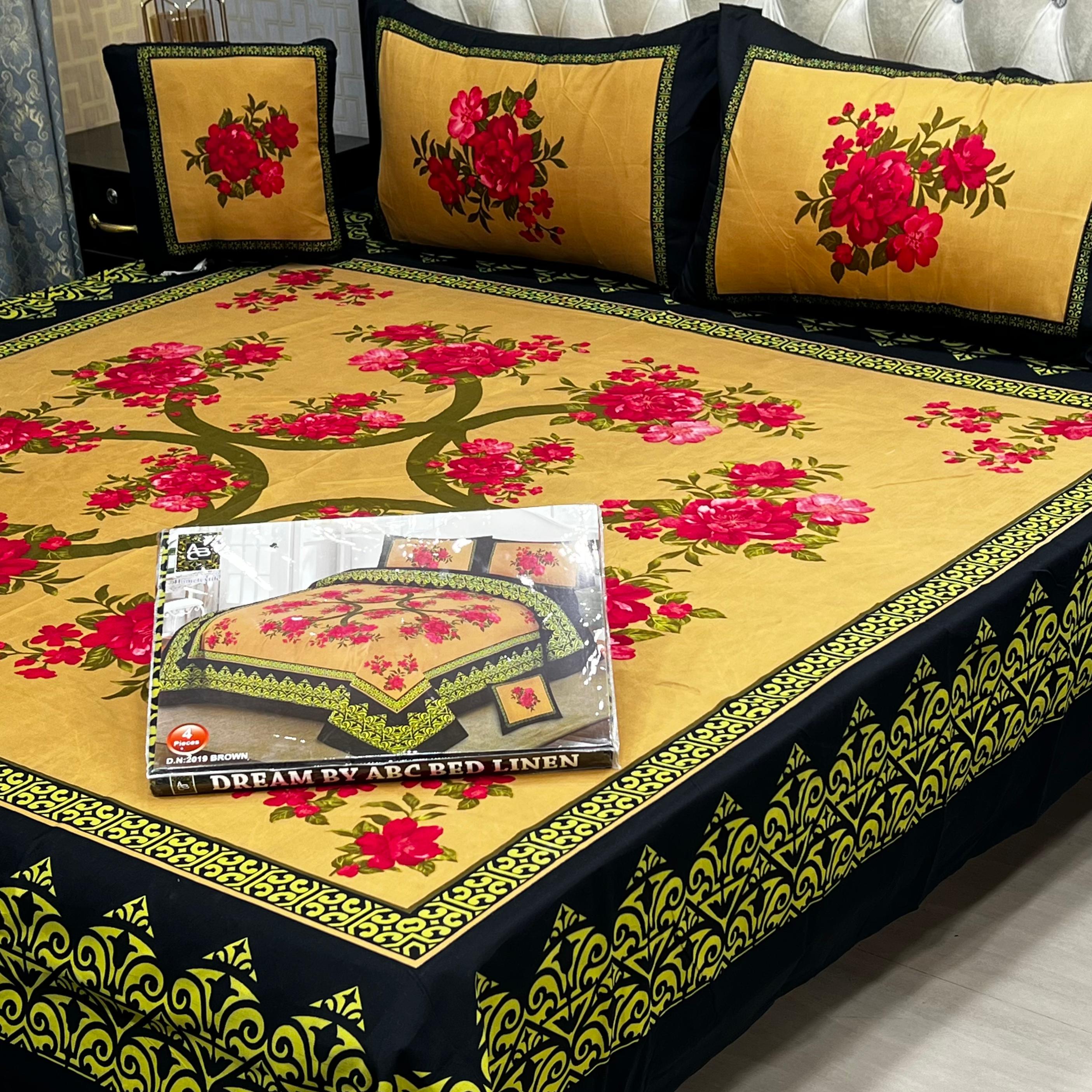 3 D PANAL BEDSHEET CRYSTAL COTTON