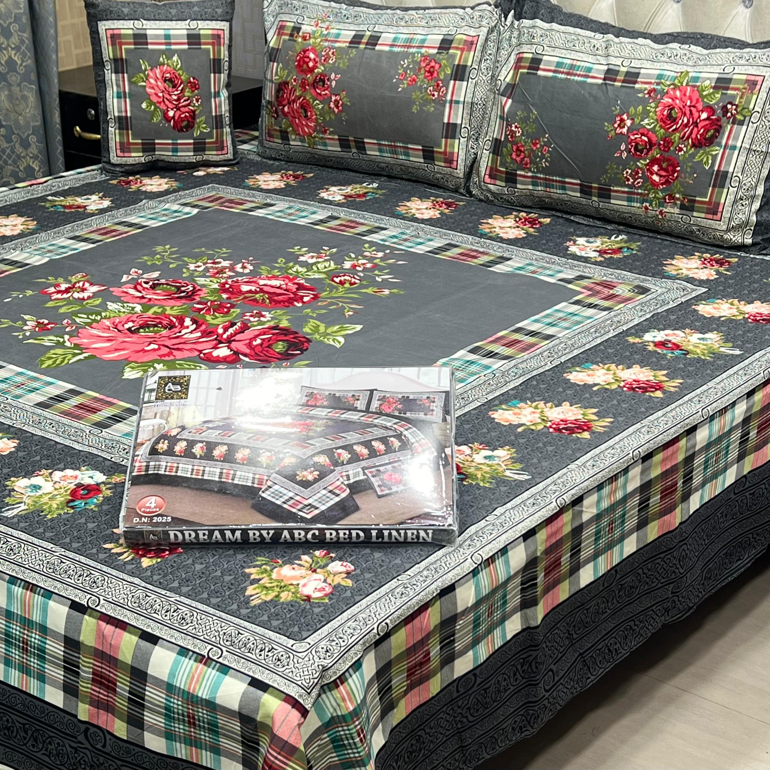 3 D PANAL BEDSHEET CRYSTAL COTTON
